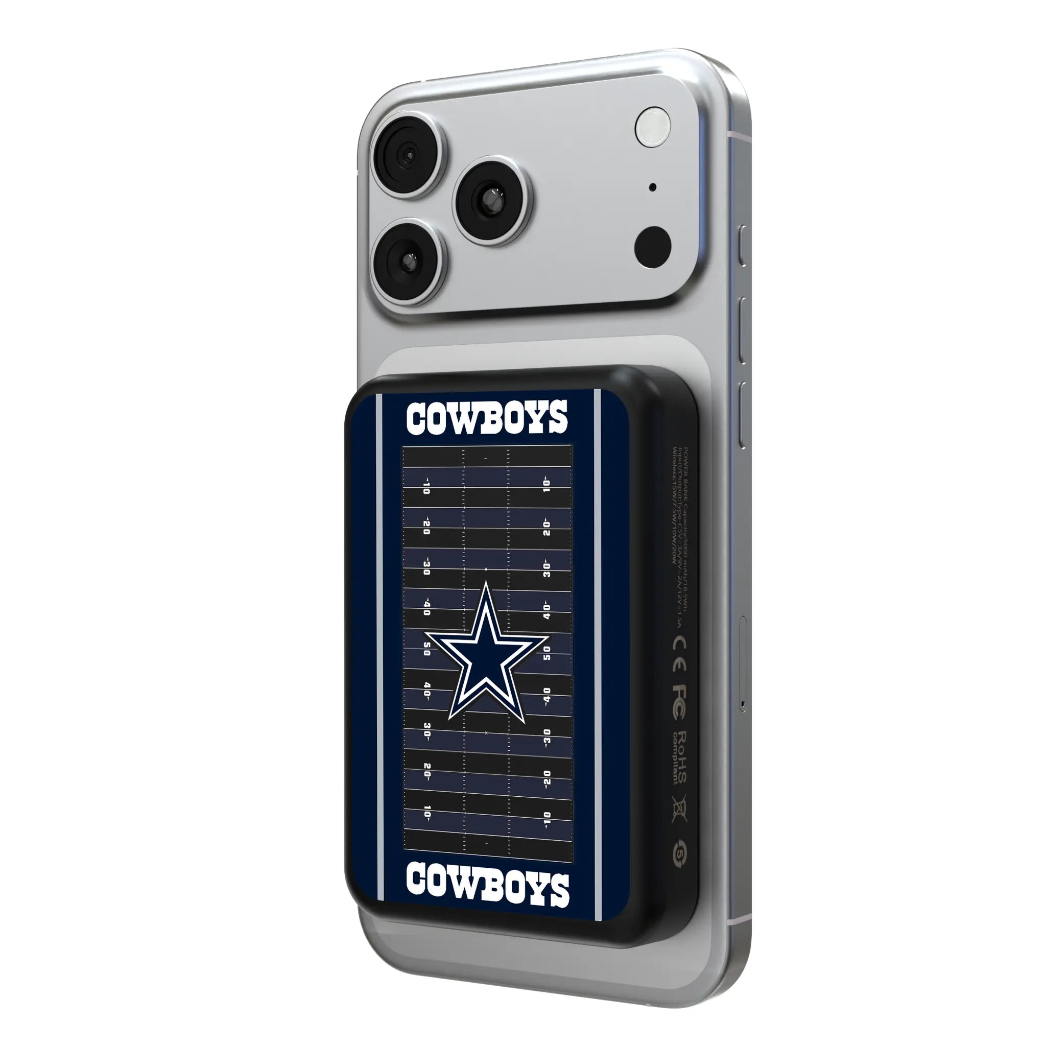 Dallas Cowboys Field Wireless Mag Power Bank