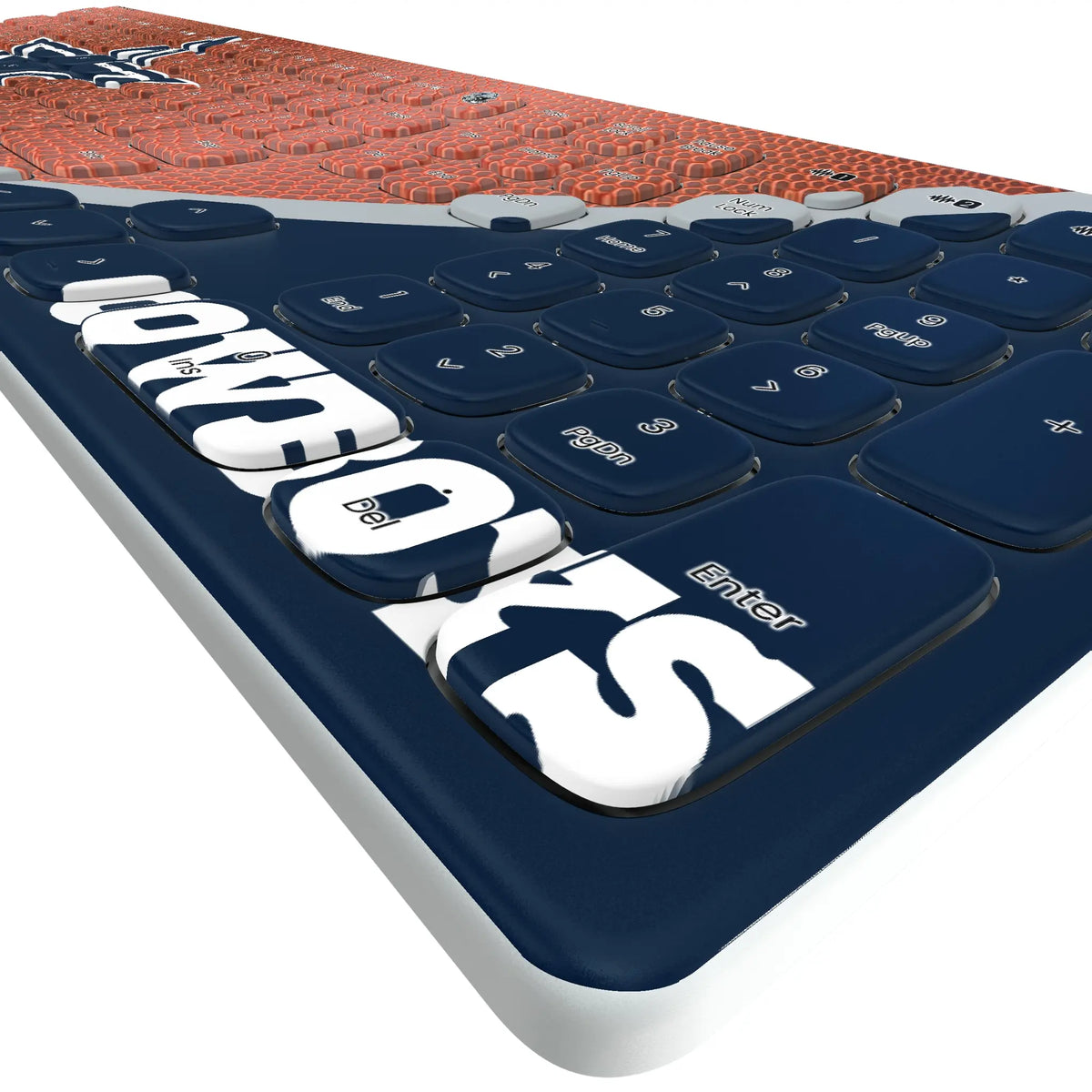 Dallas Cowboys Football KKB605 Curved Wireless Keyboard - Detail