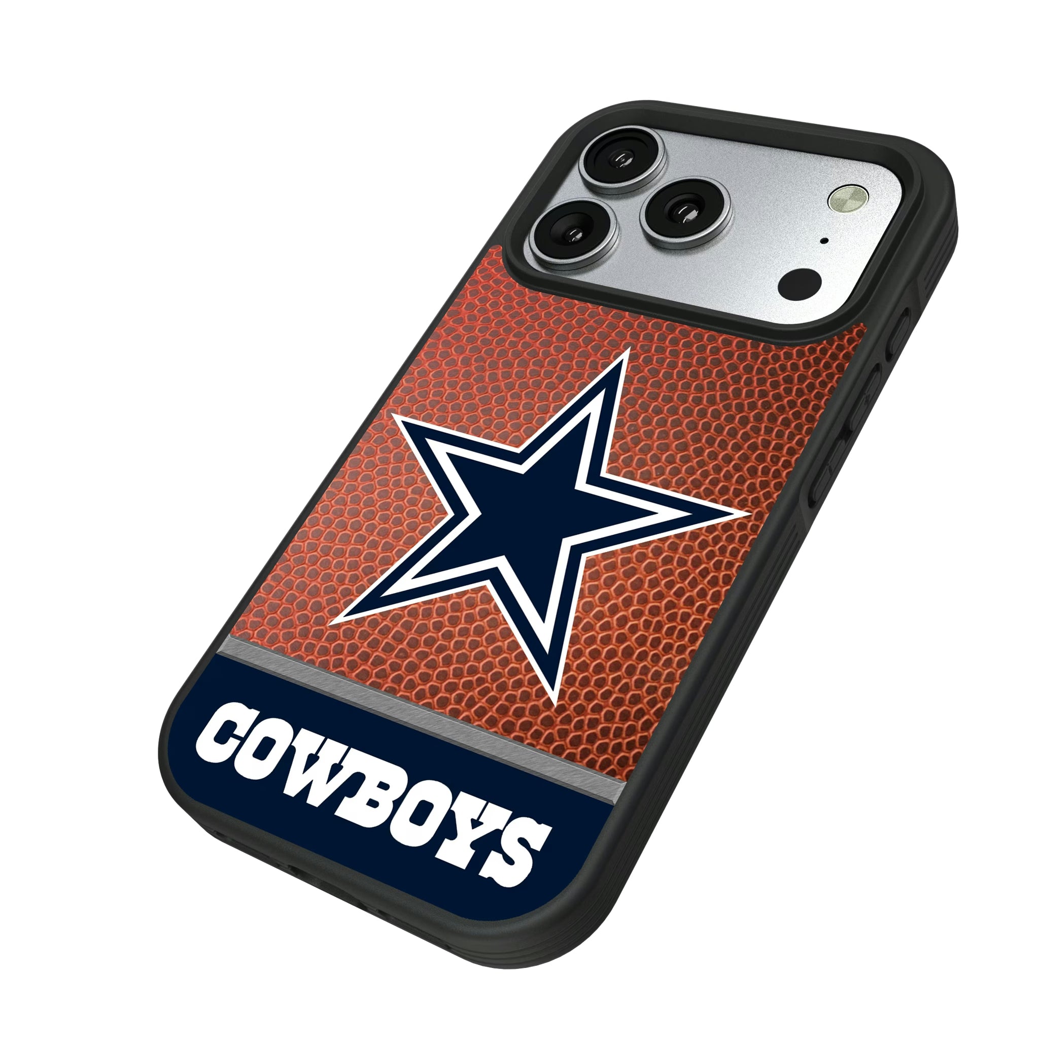 Dallas Cowboys Football Wordmark iPhone Bump Phone Case for Apple iPhone - Isometric View#Device_iPhone 17 Pro