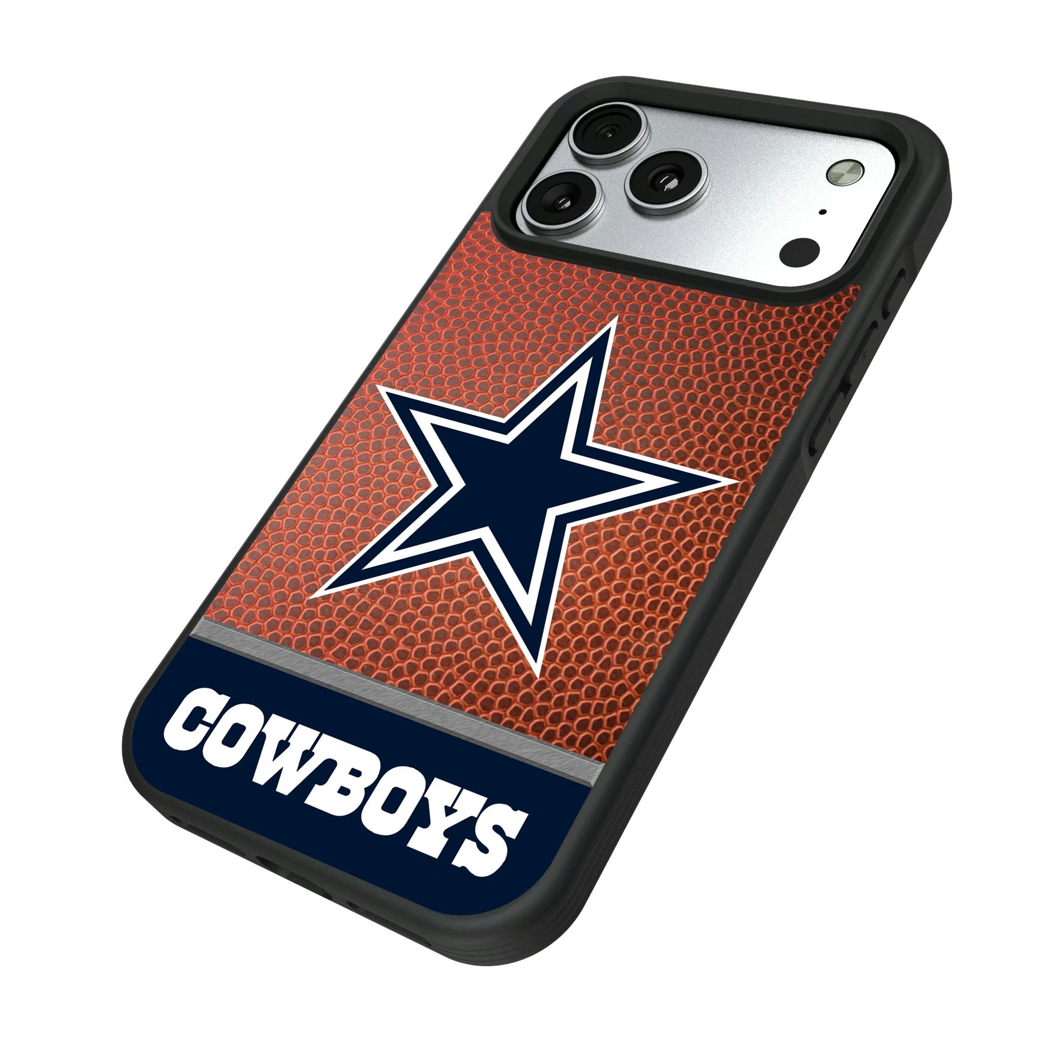 Dallas Cowboys Football Wordmark iPhone Bump Phone Case for Apple iPhone - Isometric View#Device_iPhone 17 Pro Max