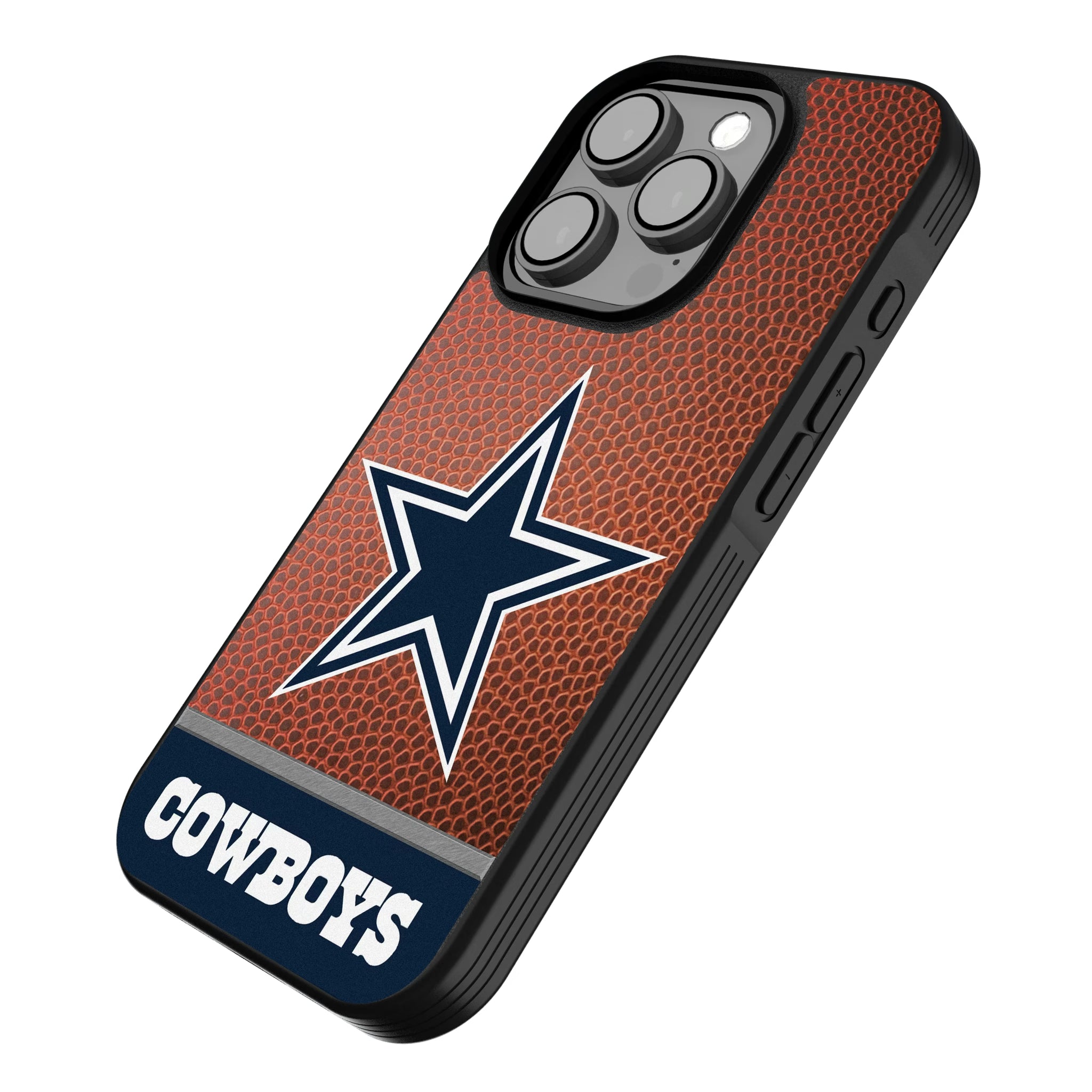 Dallas Cowboys Football Wordmark iPhone Bump Phone Case for Apple iPhone - Isometric View