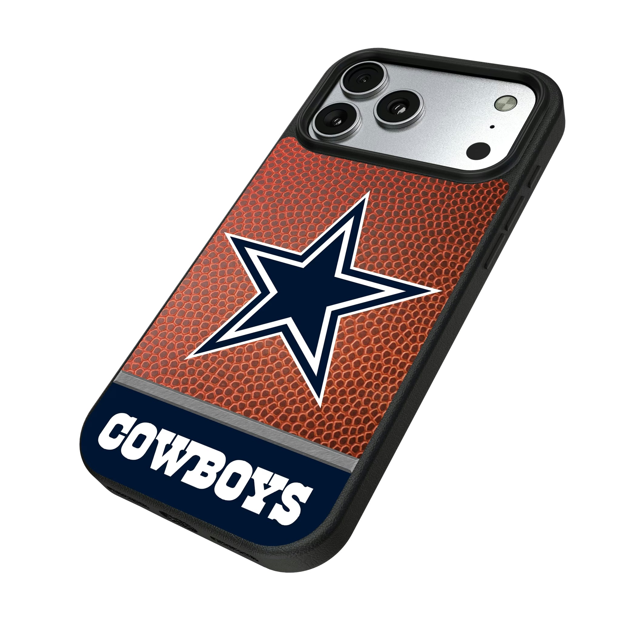 Dallas Cowboys Football Wordmark iPhone MagSafe Compatible Phone Case for Apple iPhone - Isometric View#Device_iPhone 17 Pro Max