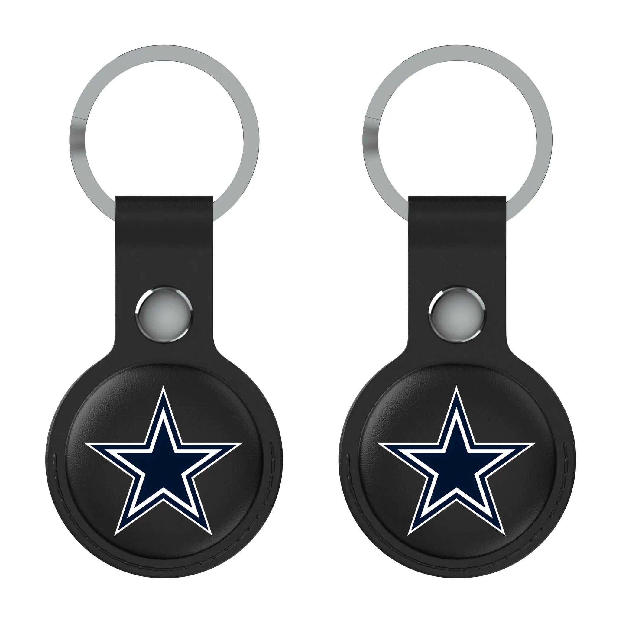 Dallas Cowboys Insignia AirTag Black Airtag Holder 2-Pack