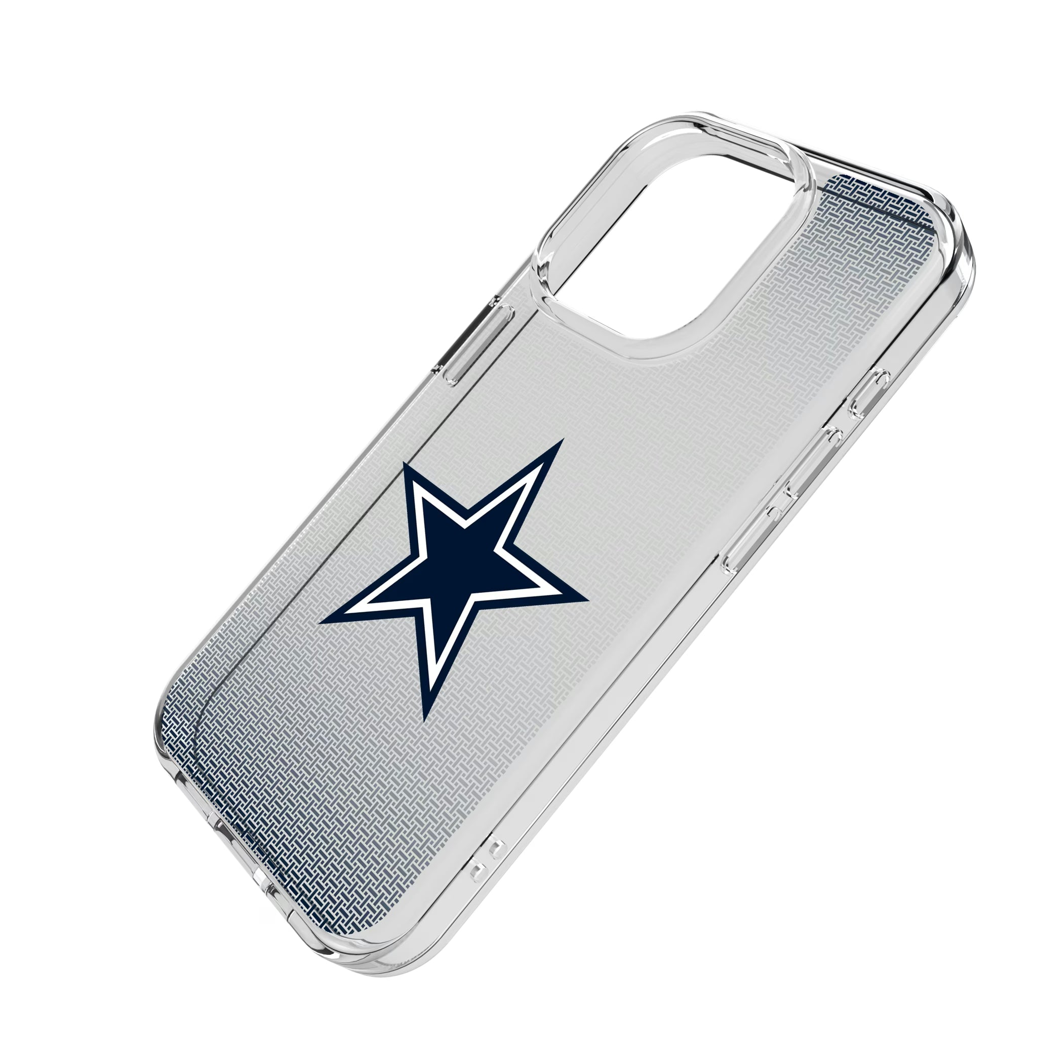 Dallas Cowboys Linen iPhone Clear Phone Case for Apple iPhone - Isometric View
