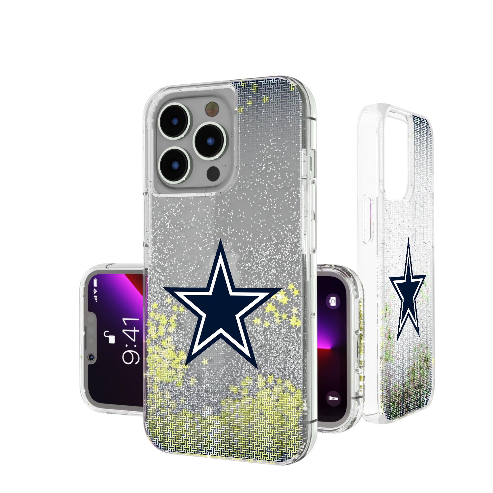 Dallas Cowboys Linen iPhone Glitter Phone Case for Apple iPhone