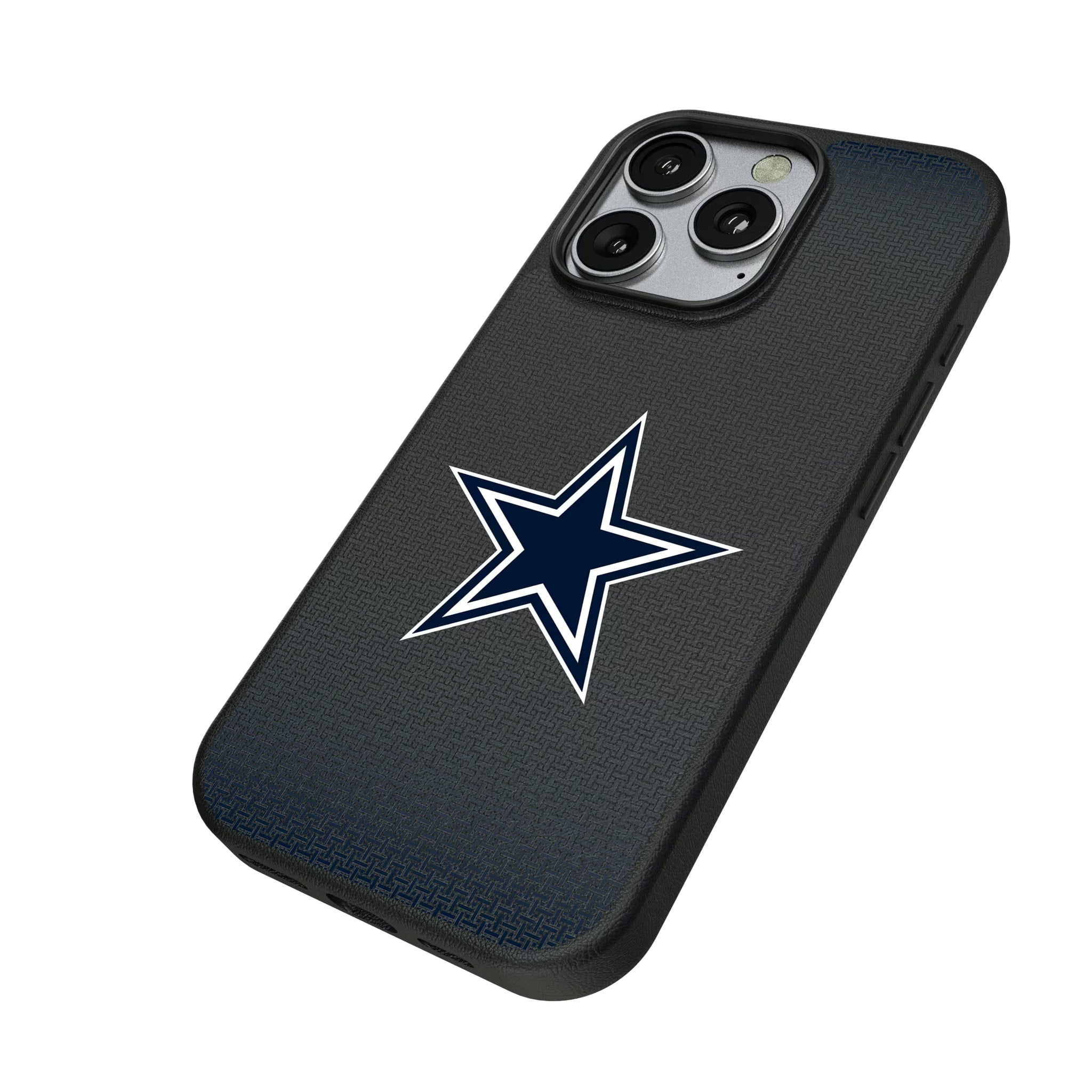 Dallas Cowboys Linen iPhone MagSafe Compatible Phone Case for Apple iPhone - Isometric View