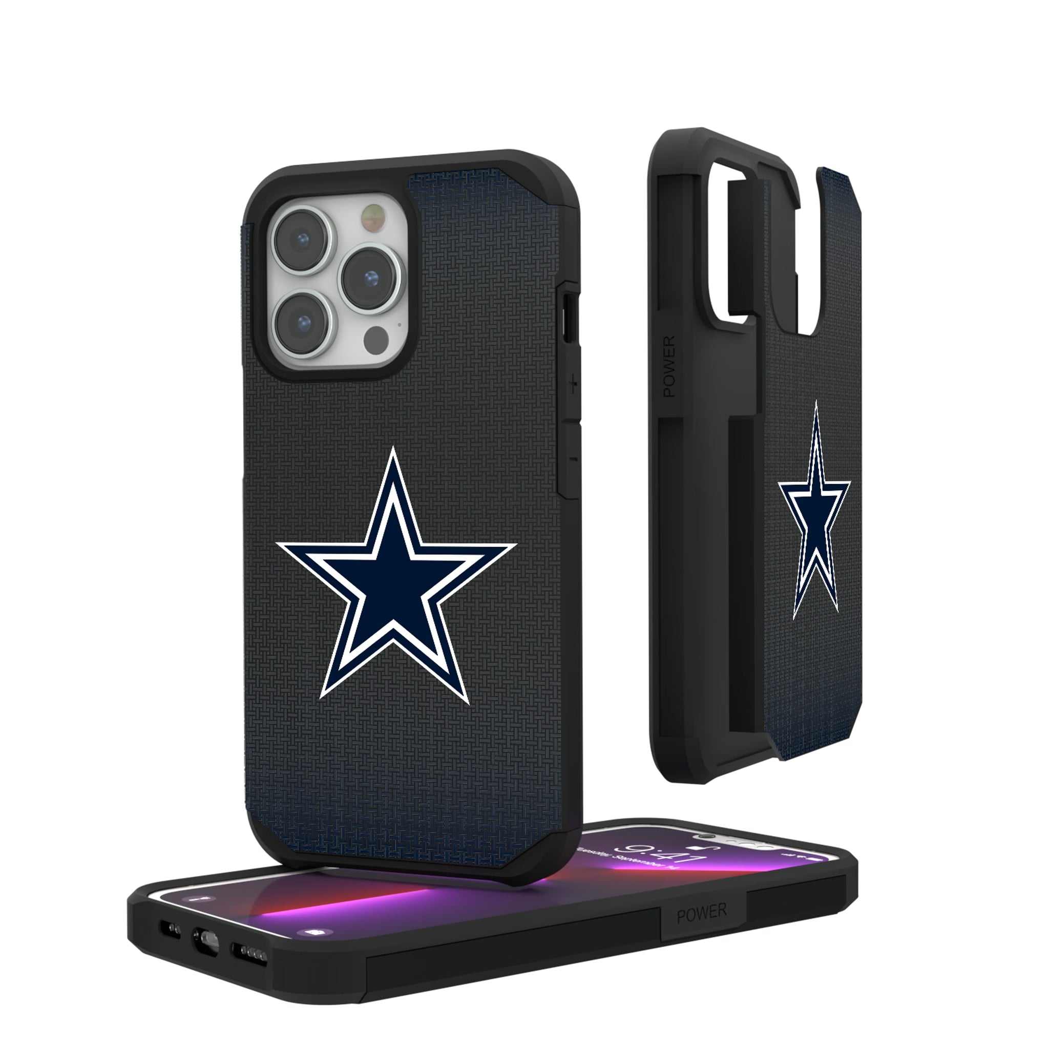 Dallas Cowboys Linen iPhone Rugged Phone Case for Apple iPhone#Device_iPhone 13 Pro