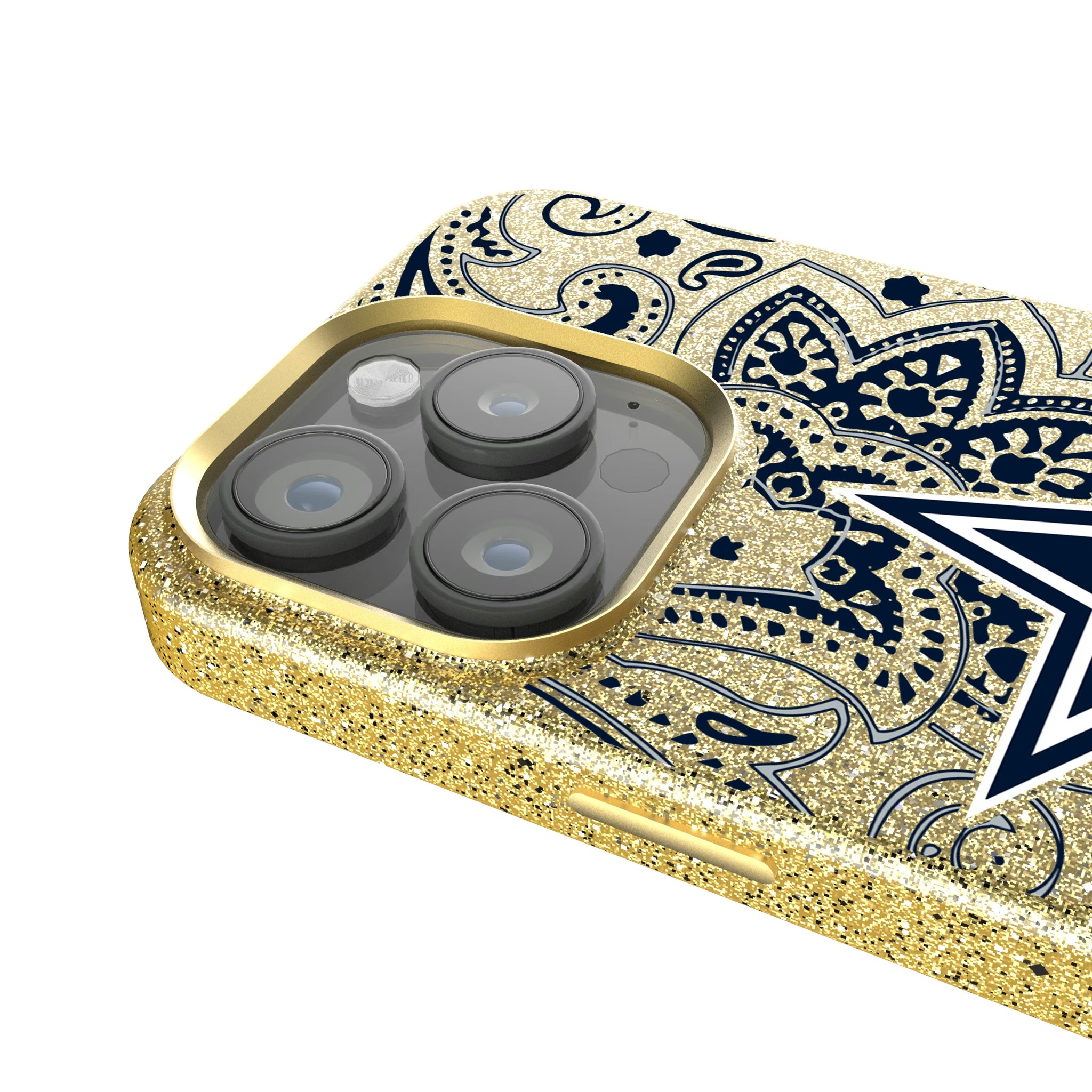 Dallas Cowboys Paisley iPhone Bling Phone Case for Apple iPhone - Detail
