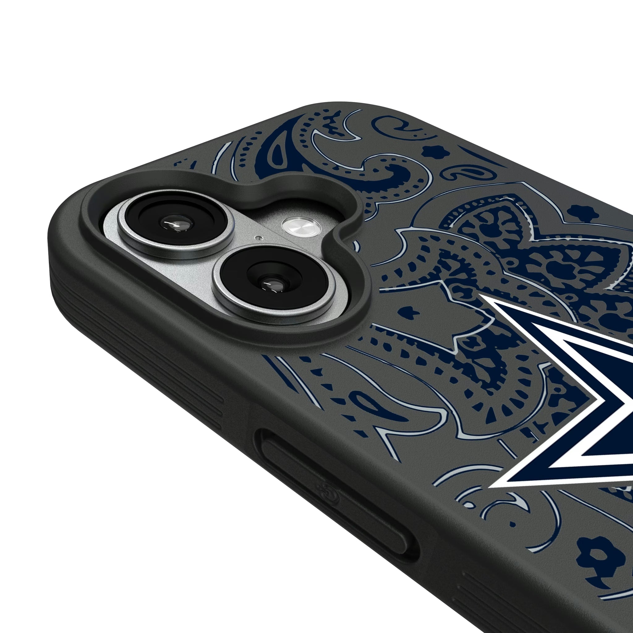 Dallas Cowboys Paisley iPhone Bump Phone Case for Apple iPhone - Detail#Device_iPhone 17