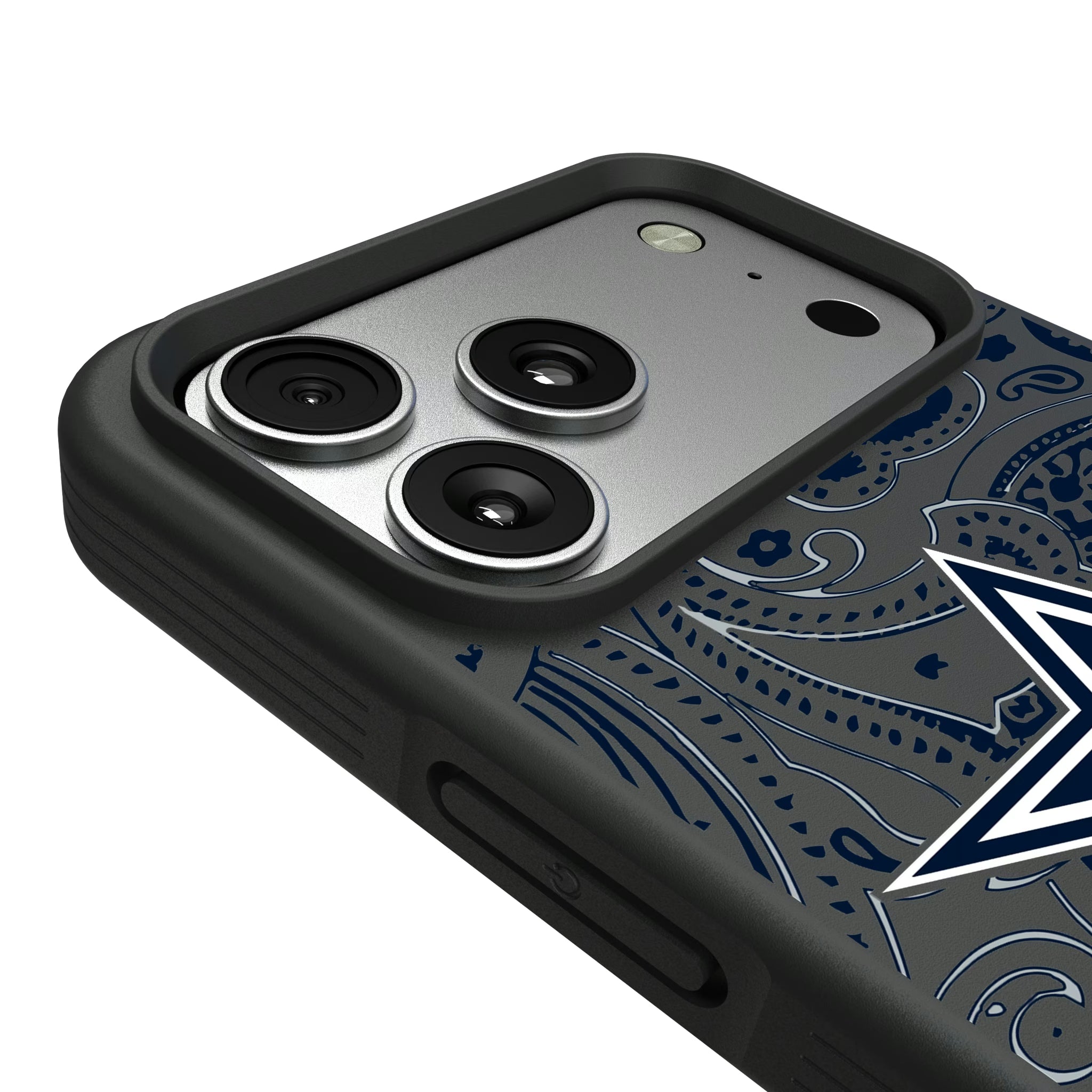 Dallas Cowboys Paisley iPhone Bump Phone Case for Apple iPhone - Detail#Device_iPhone 17 Pro Max