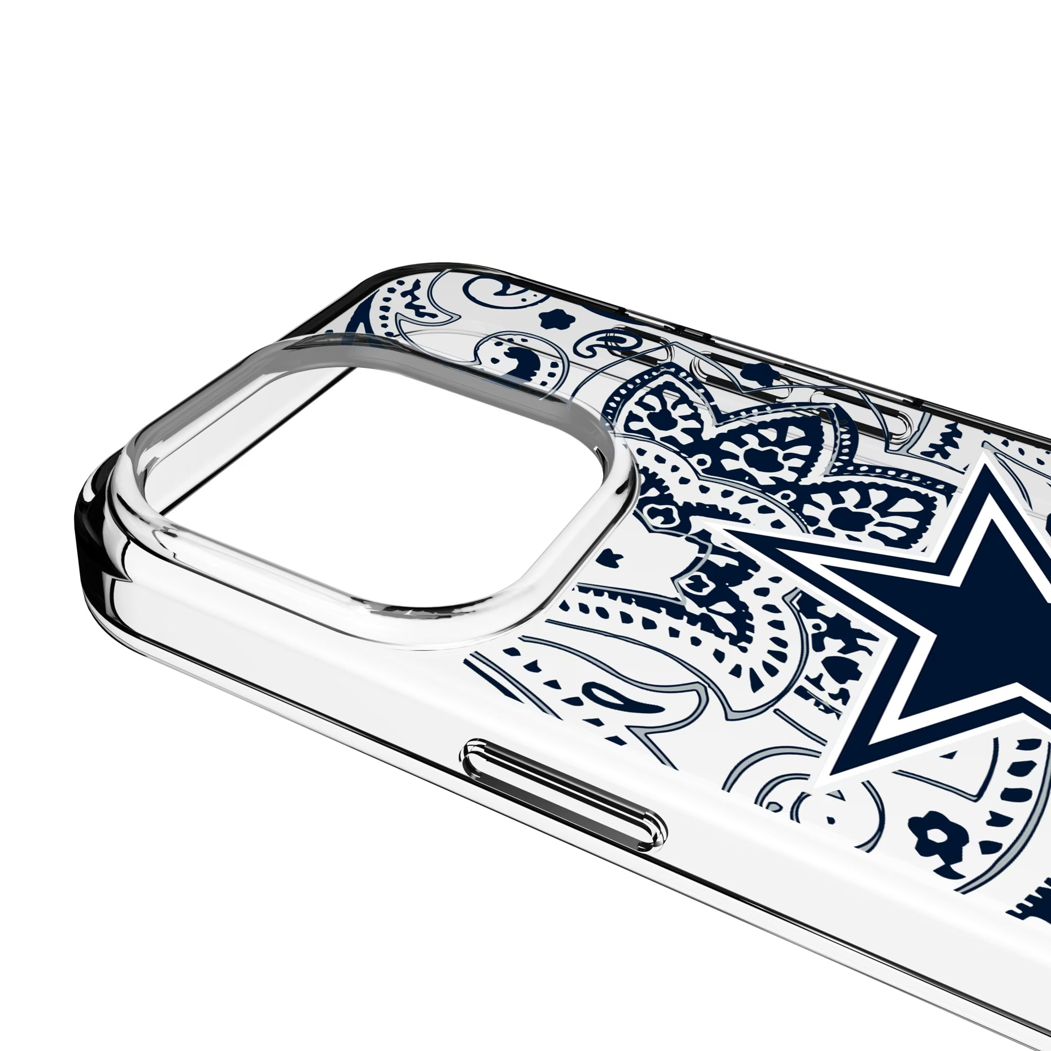 Dallas Cowboys Paisley iPhone Clear Phone Case for Apple iPhone - Detail