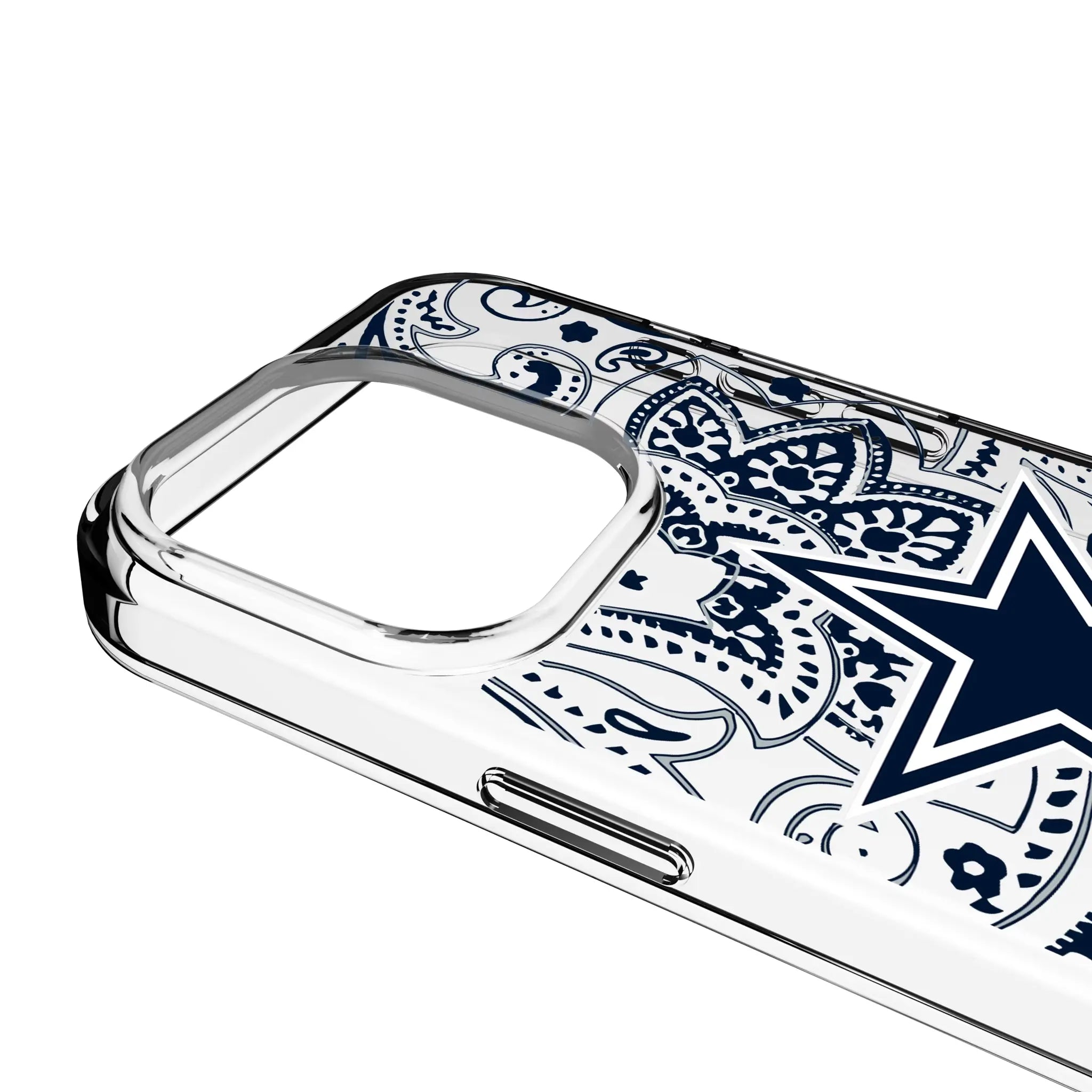 Dallas Cowboys Paisley iPhone Clear Phone Case for Apple iPhone - Detail