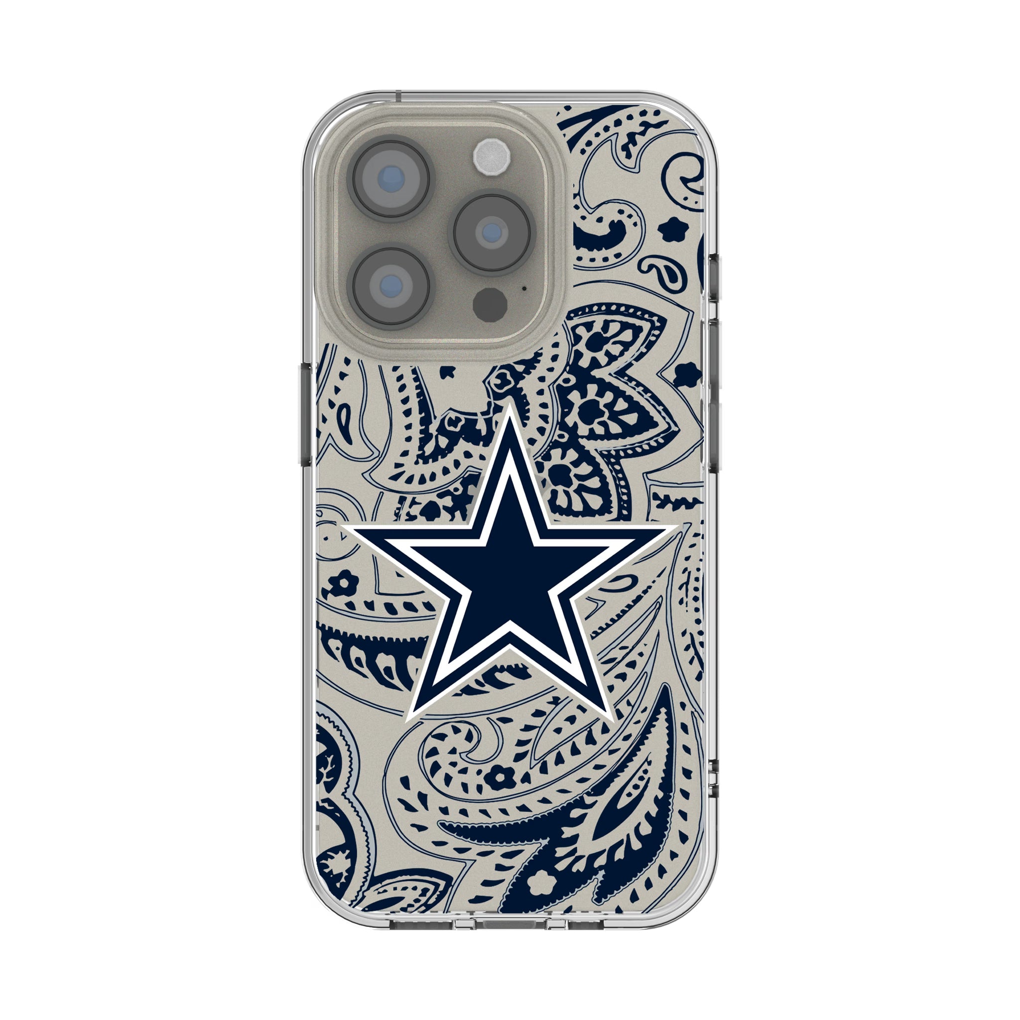 Dallas Cowboys Paisley iPhone Clear Phone Case for Apple iPhone