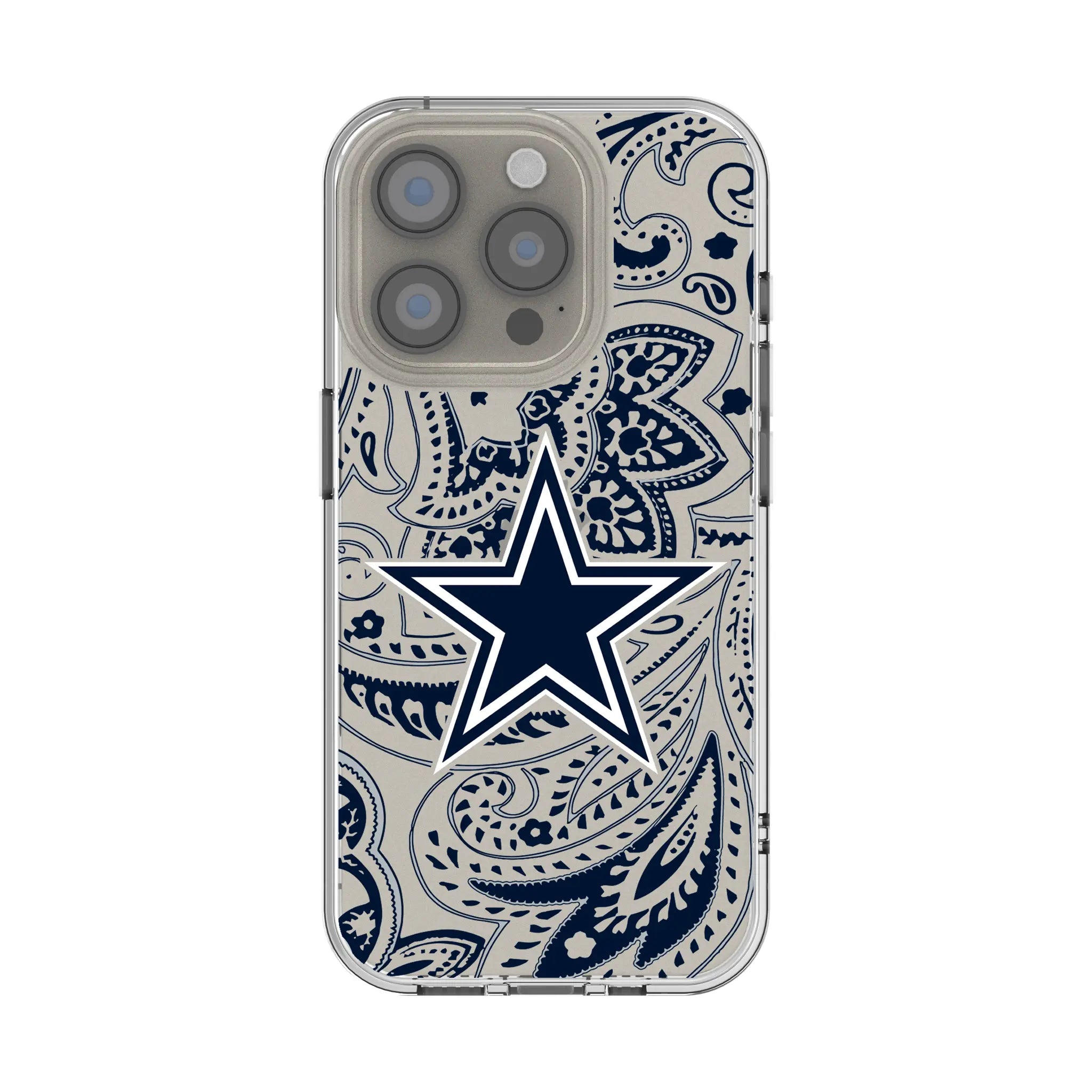Dallas Cowboys Paisley iPhone Clear Phone Case for Apple iPhone
