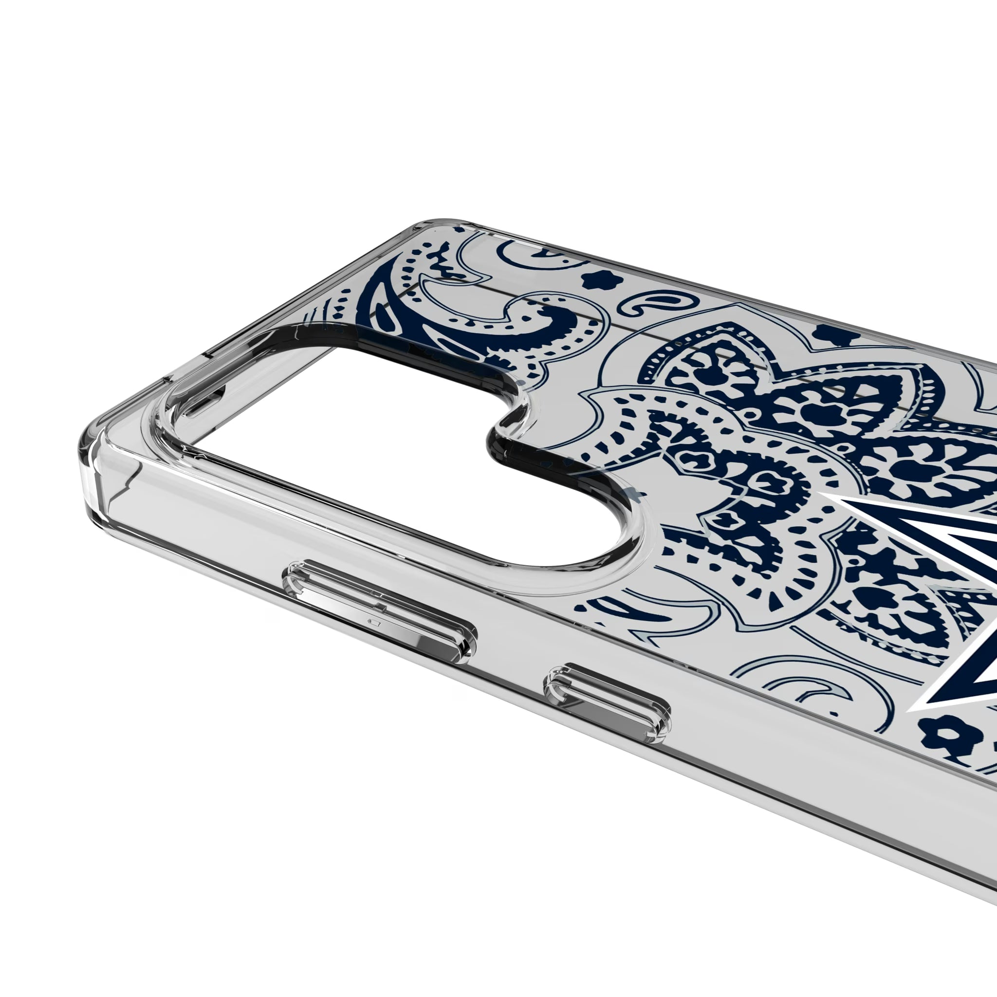 Dallas Cowboys Paisley Galaxy Clear Phone Case for Samsung Galaxy - Detail