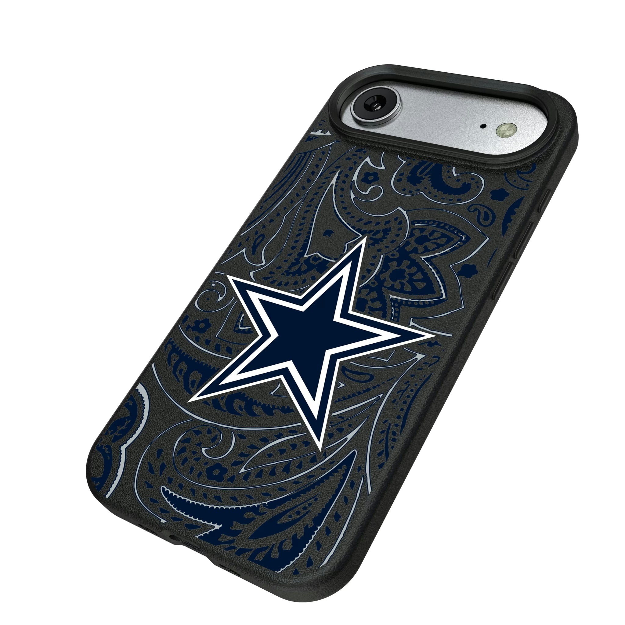 Dallas Cowboys Paisley iPhone MagSafe Compatible Phone Case for Apple iPhone - Isometric View#Device_iPhone Air