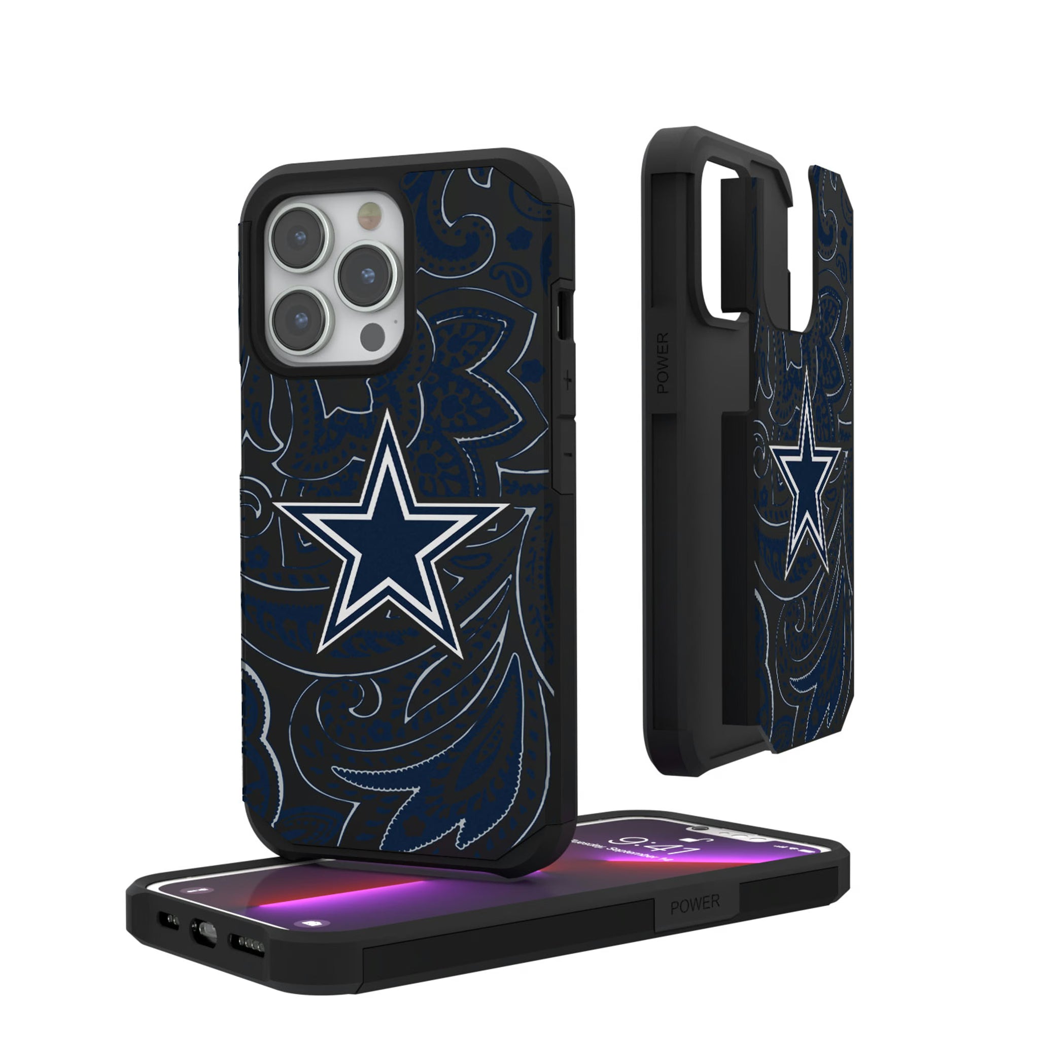 Dallas Cowboys Paisley iPhone Rugged Phone Case for Apple iPhone