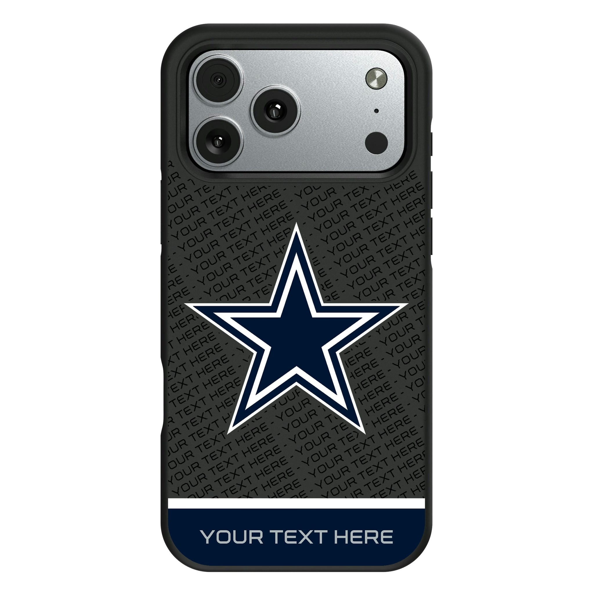 Dallas Cowboys Personalized EndZone Plus iPhone Bump Phone Case for Apple iPhone#Device_iPhone 17 Pro Max