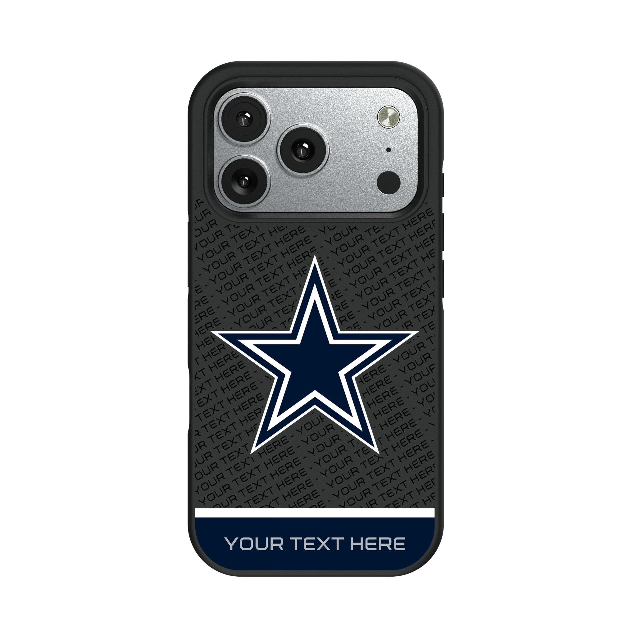 Dallas Cowboys Personalized EndZone Plus iPhone Bump Phone Case for Apple iPhone#Device_iPhone 17 Pro