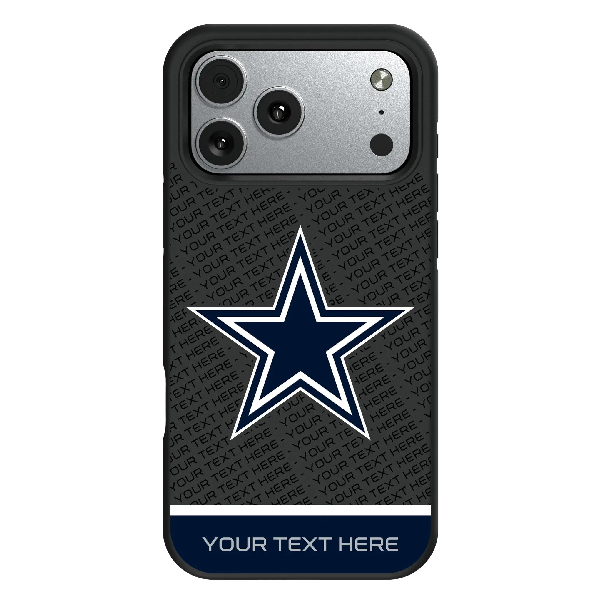Dallas Cowboys Personalized EndZone Plus iPhone Bump Phone Case for Apple iPhone#Device_iPhone 17 Pro Max