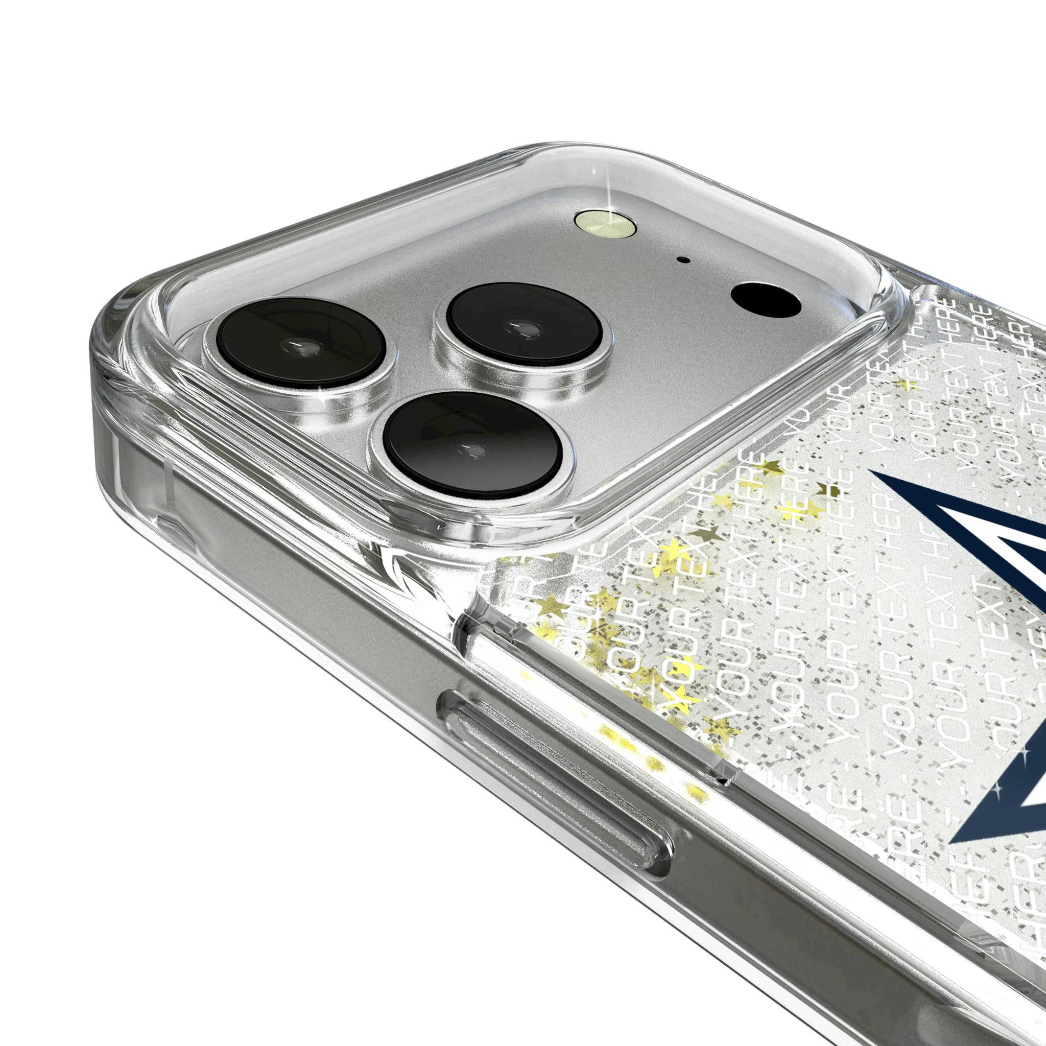 Dallas Cowboys Personalized EndZone Plus iPhone Glitter Phone Case for Apple iPhone - Detail