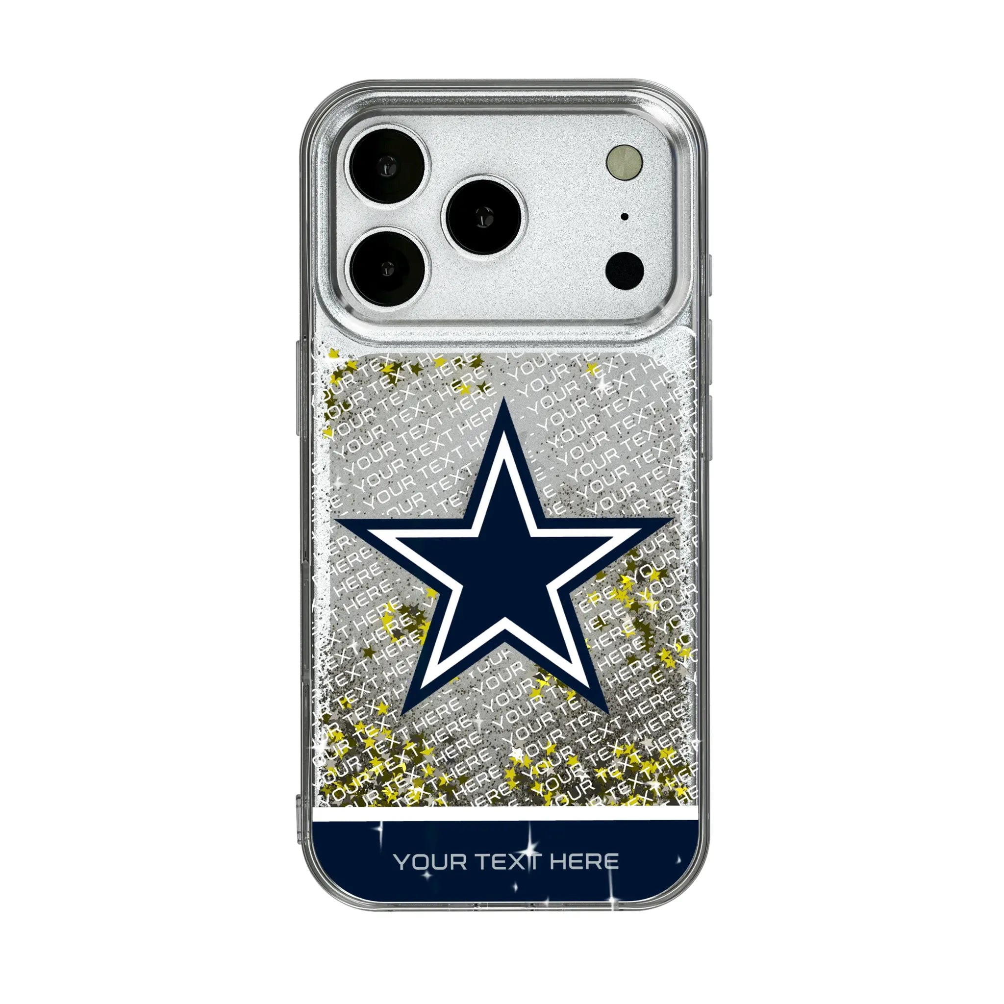 Dallas Cowboys Personalized EndZone Plus iPhone Glitter Phone Case for Apple iPhone