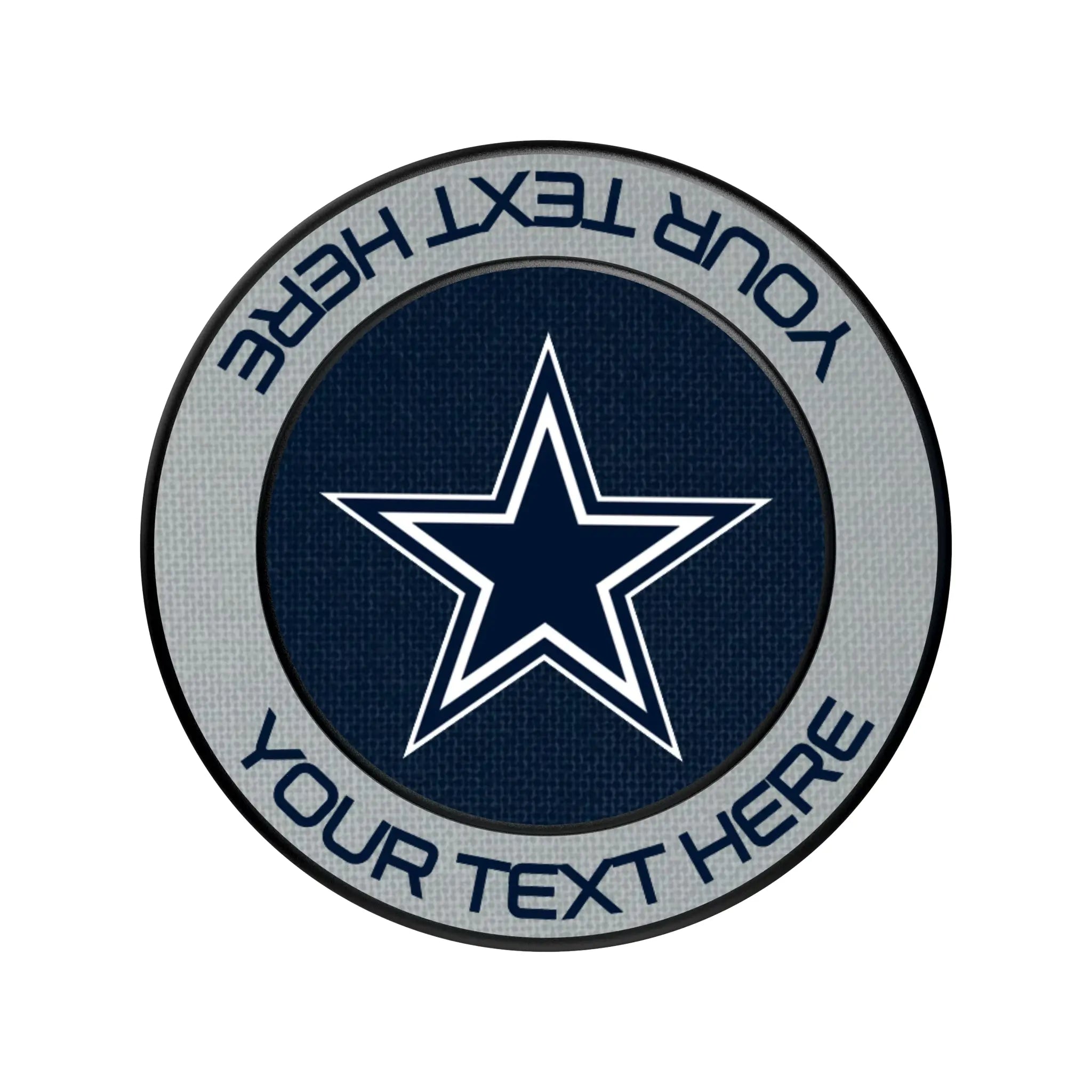Dallas Cowboys Personalized Endzone Solid Popsockets Round Magnetic