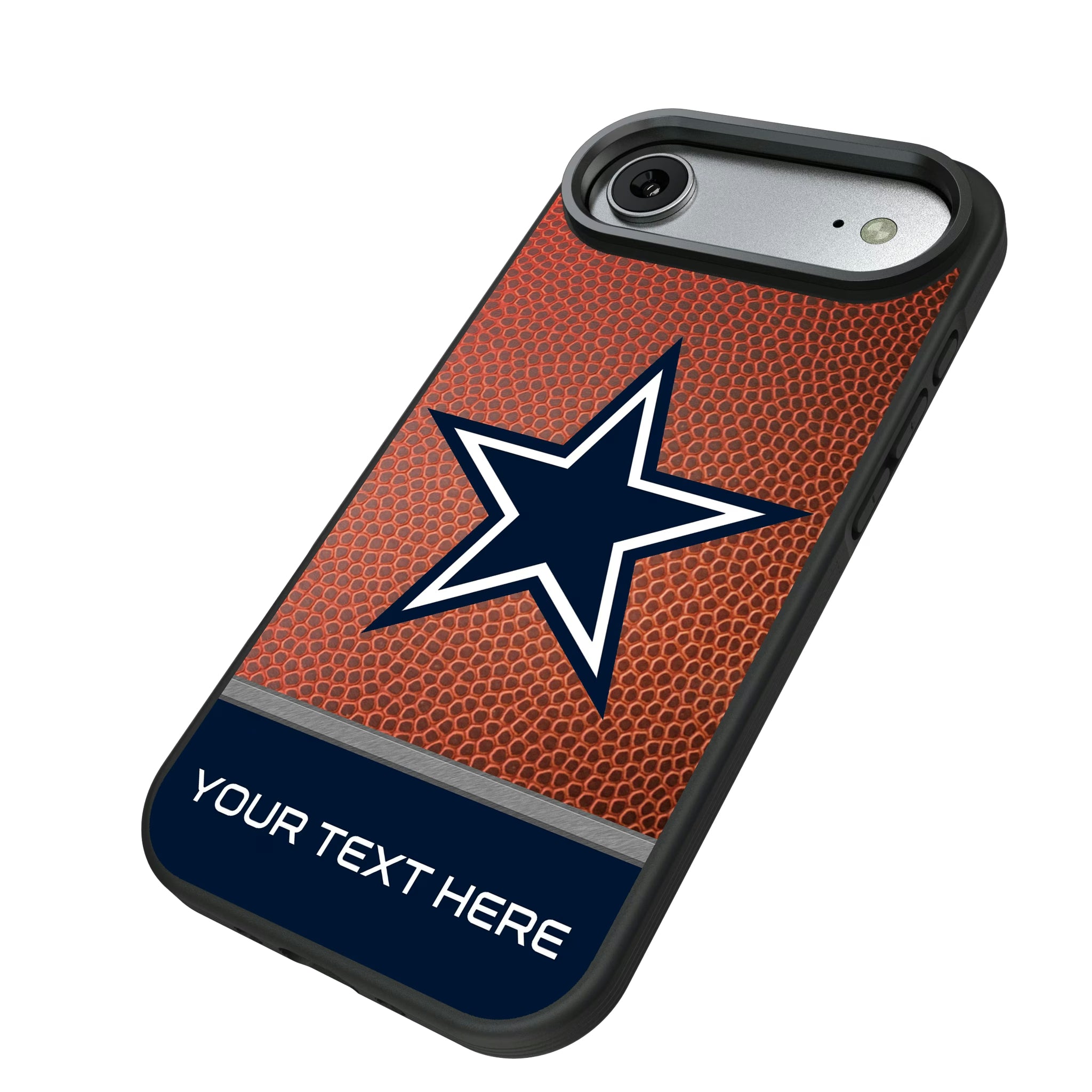 Dallas Cowboys Personalized Football iPhone Bump Phone Case for Apple iPhone - Isometric View#Device_iPhone Air