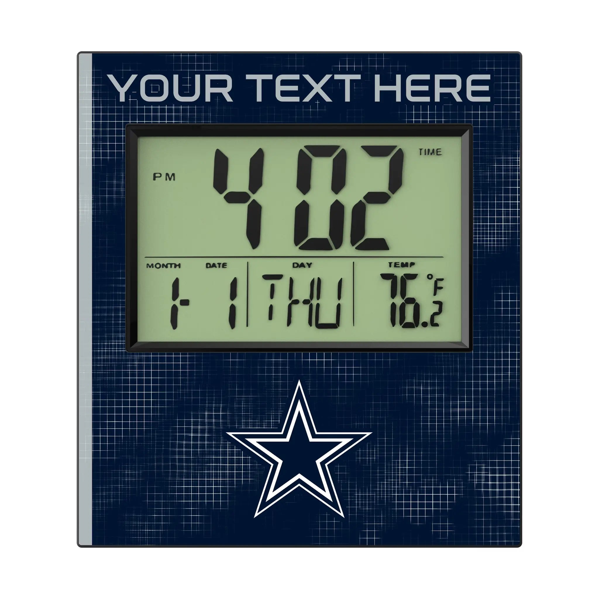 Dallas Cowboys Personalized Hatch Wall Clock