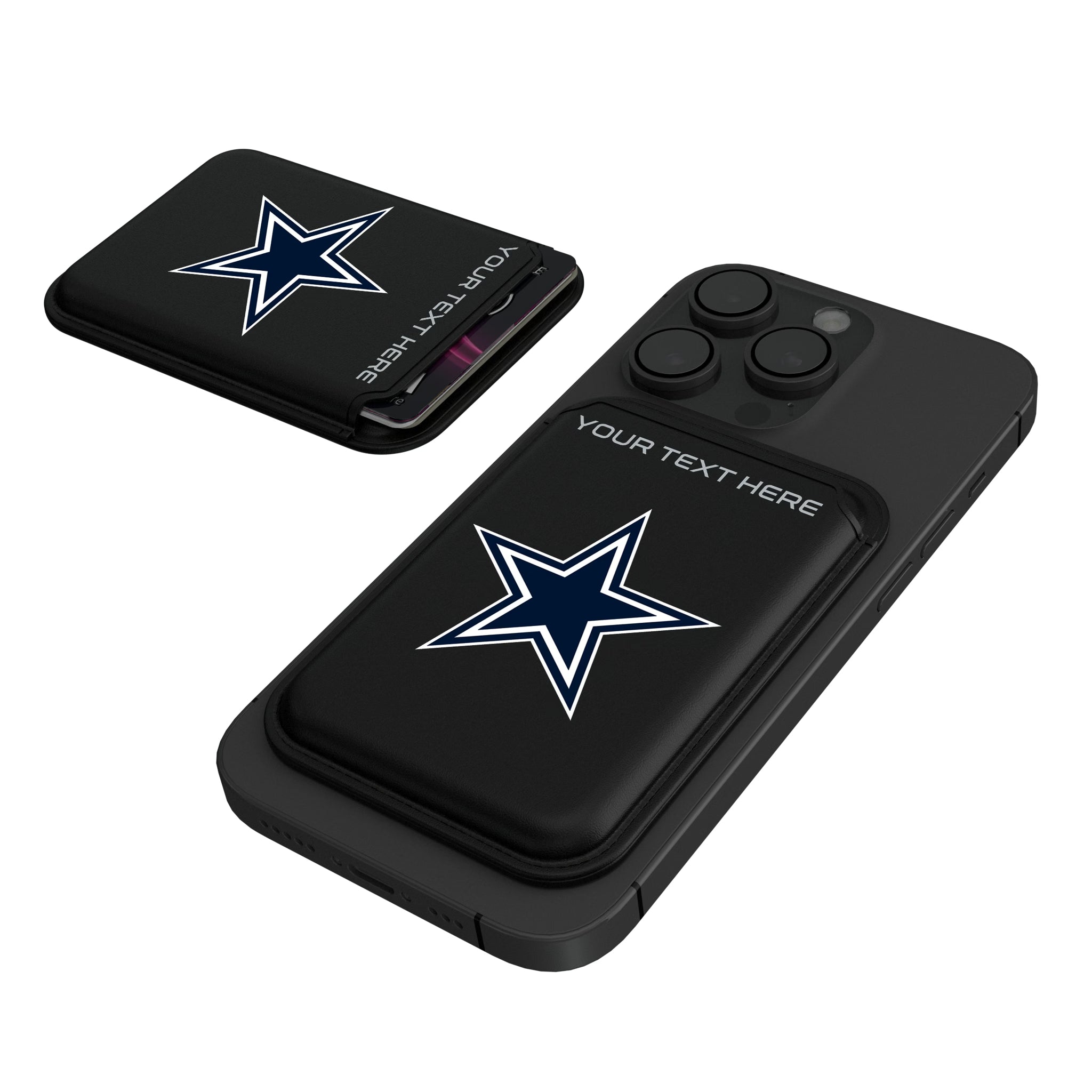 Dallas Cowboys Personalized Insignia Black Magnetic Credit Card Wallet