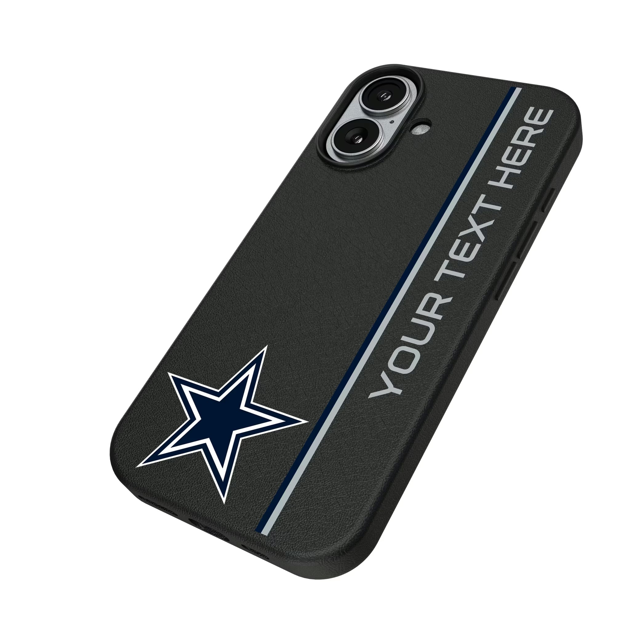 Dallas Cowboys Personalized Sidebard iPhone MagSafe Compatible Phone Case for Apple iPhone - Isometric View#Device_iPhone 17
