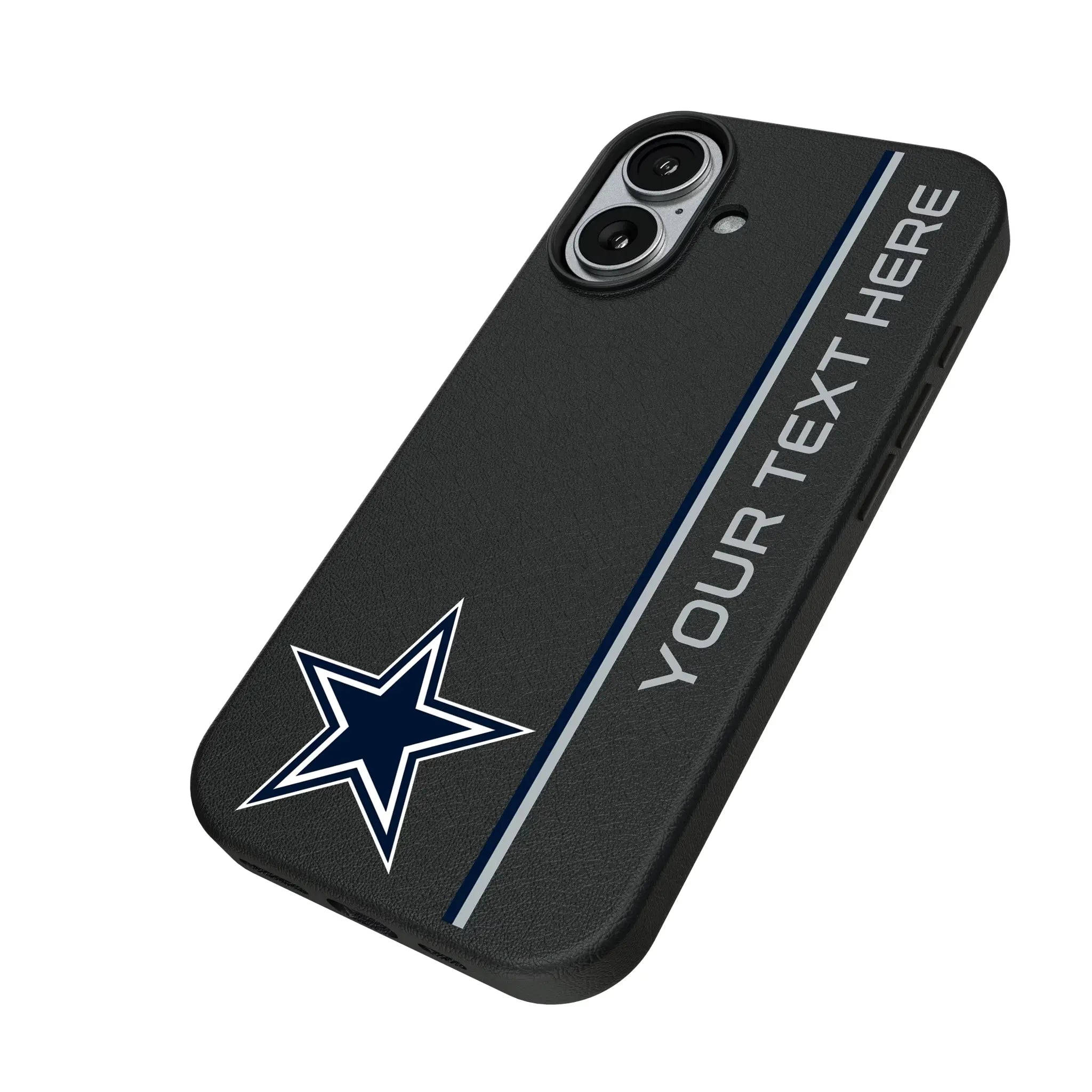 Dallas Cowboys Personalized Sidebard iPhone MagSafe Compatible Phone Case for Apple iPhone - Isometric View#Device_iPhone 17