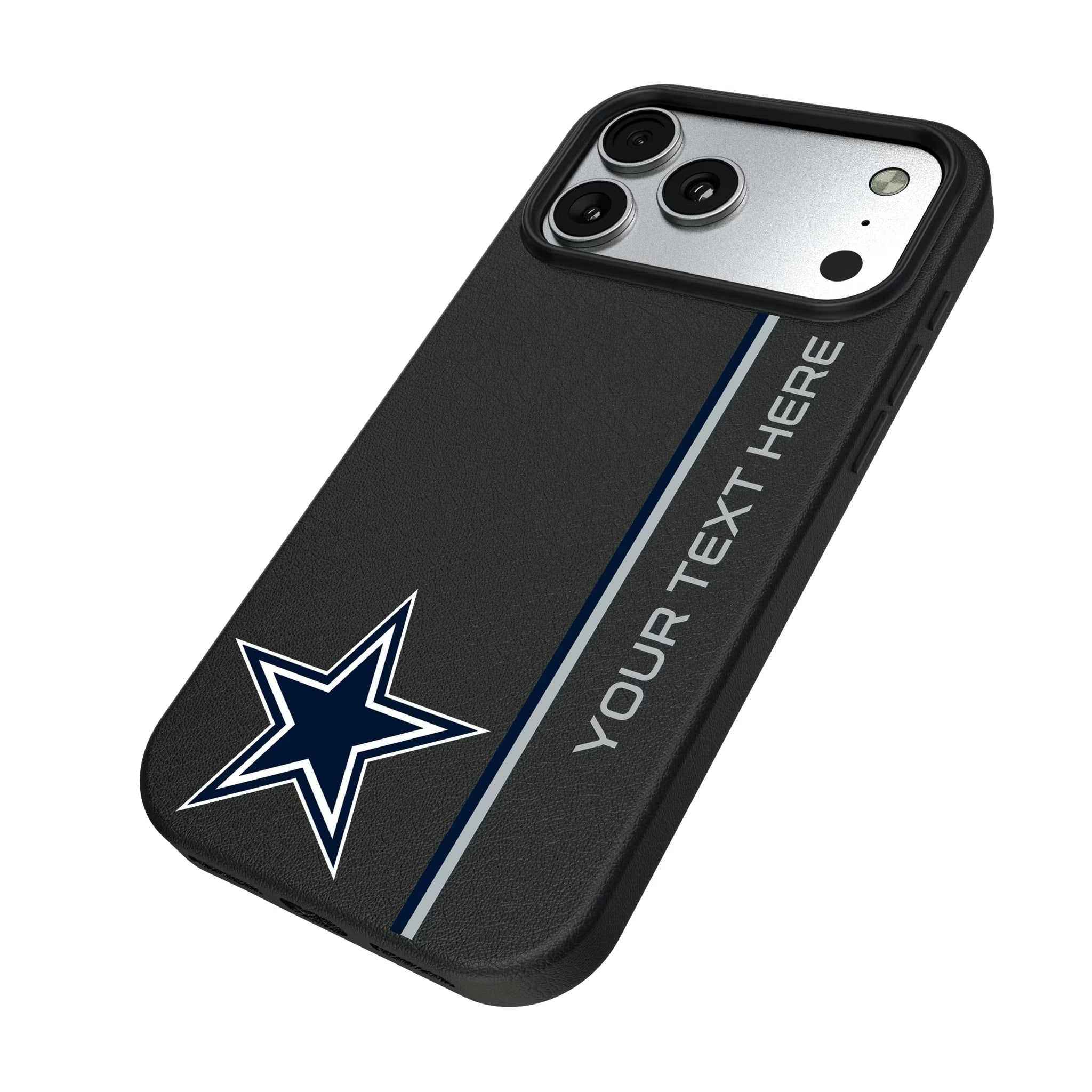 Dallas Cowboys Personalized Sidebard iPhone MagSafe Compatible Phone Case for Apple iPhone - Isometric View#Device_iPhone 17 Pro Max