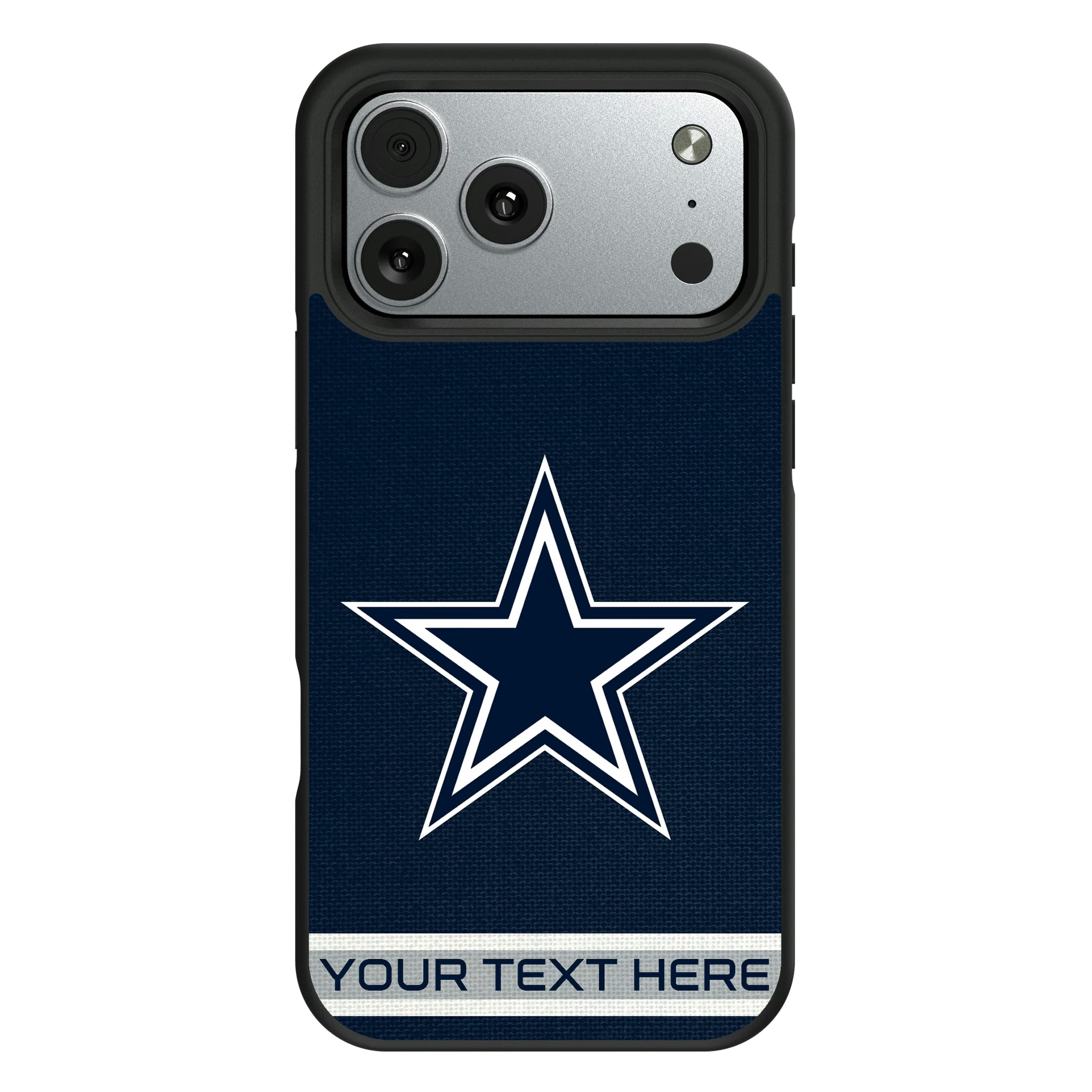Dallas Cowboys Personalized Stripe iPhone Bump Phone Case for Apple iPhone#Device_iPhone 17 Pro Max