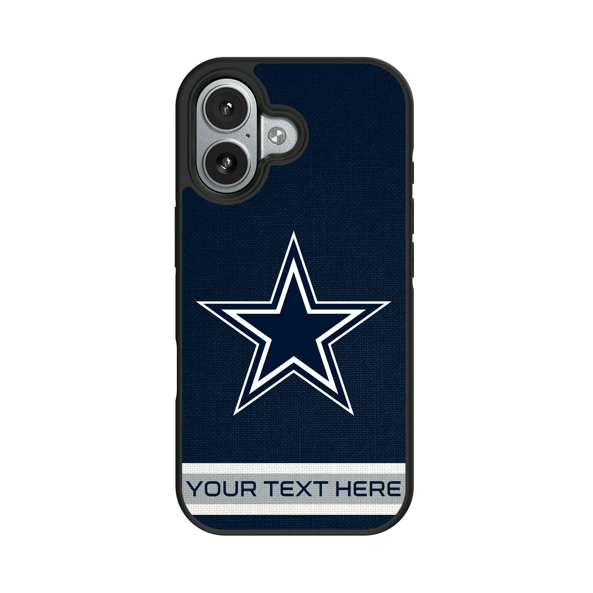 Dallas Cowboys Personalized Stripe iPhone Bump Phone Case for Apple iPhone#Device_iPhone 17