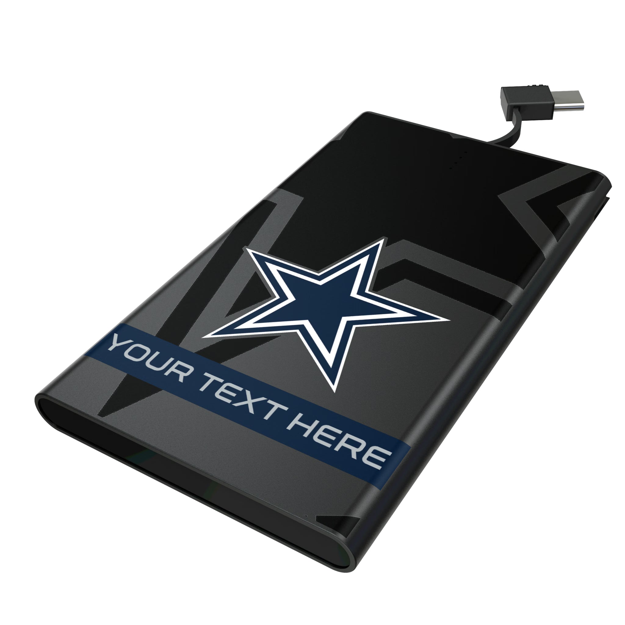 Dallas Cowboys Personalized Tilt 5000mAh Flat Powerbank