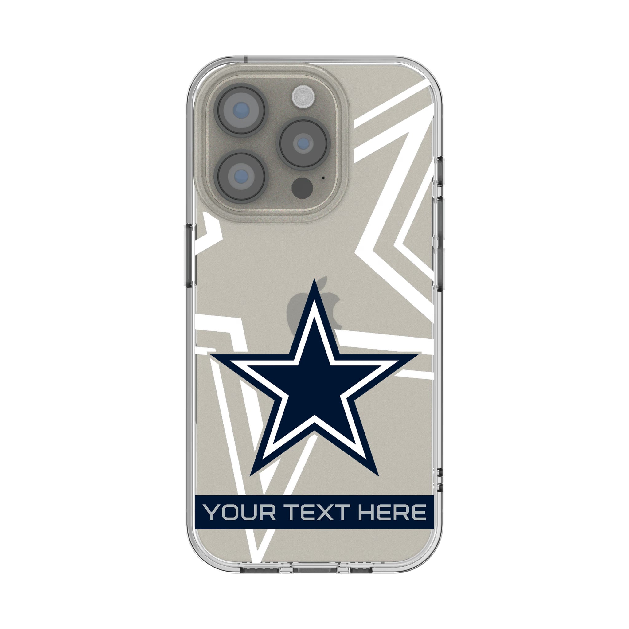 Dallas Cowboys Personalized Tilt iPhone Clear Phone Case for Apple iPhone