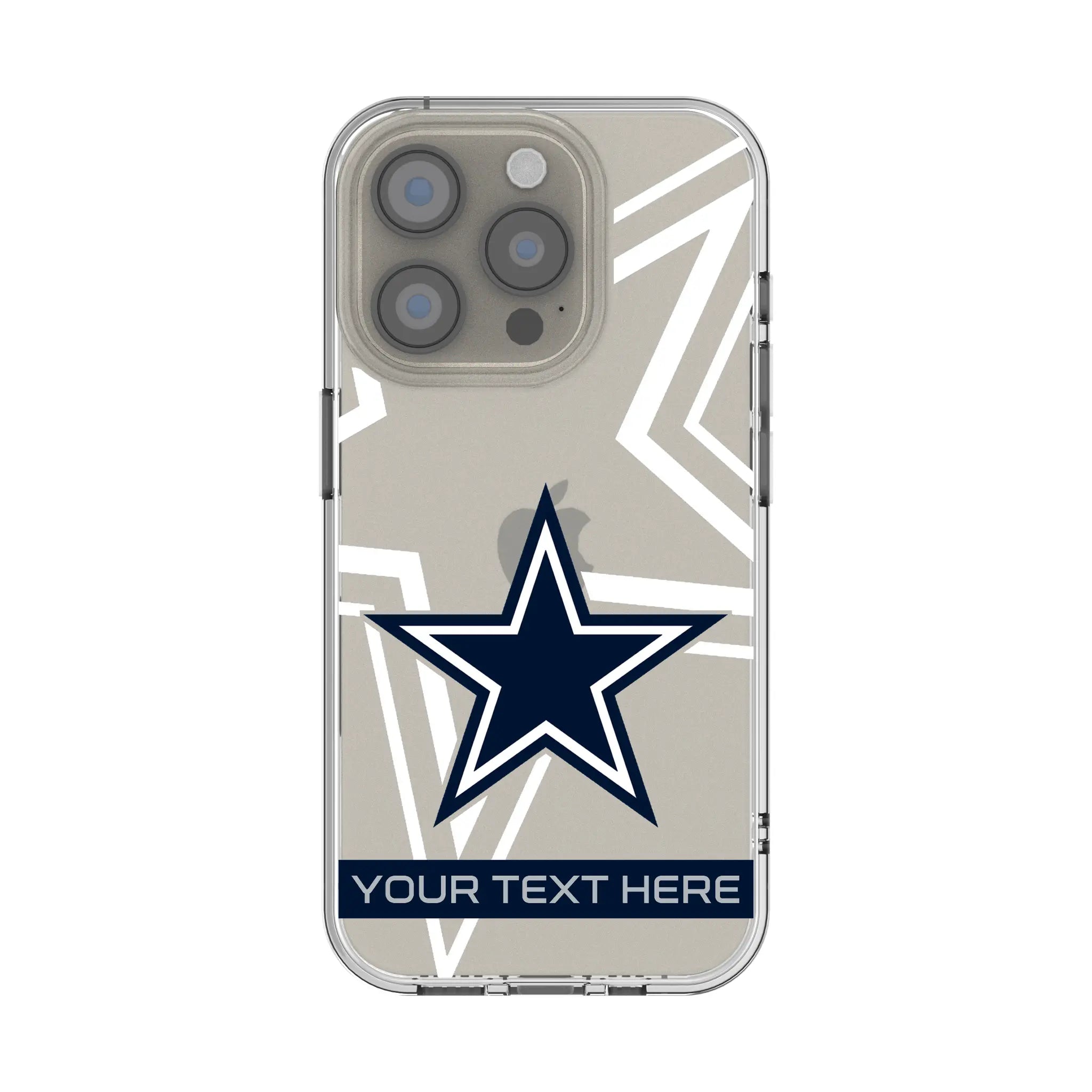 Dallas Cowboys Personalized Tilt iPhone Clear Phone Case for Apple iPhone