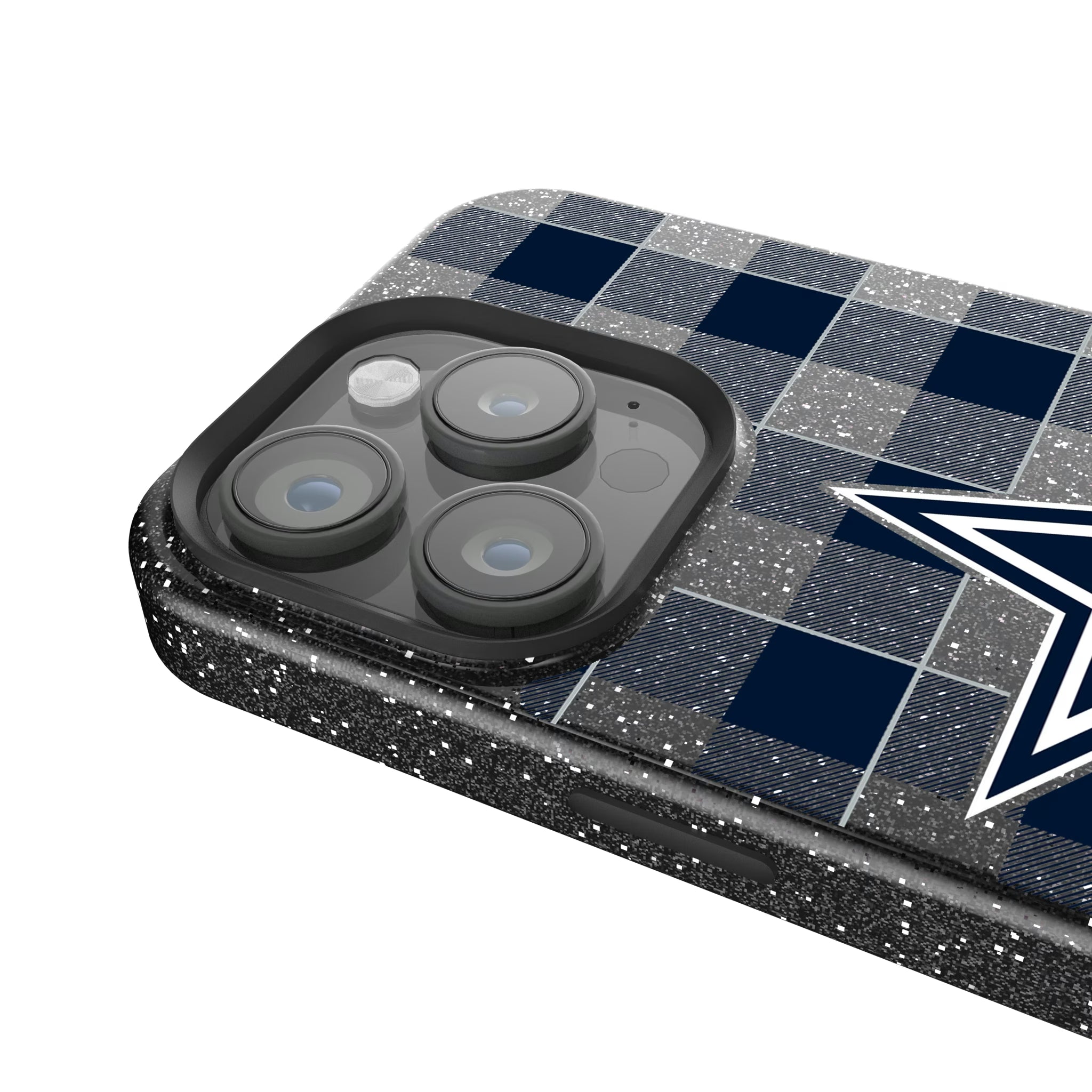 Dallas Cowboys Plaid iPhone Bling Phone Case for Apple iPhone - Detail