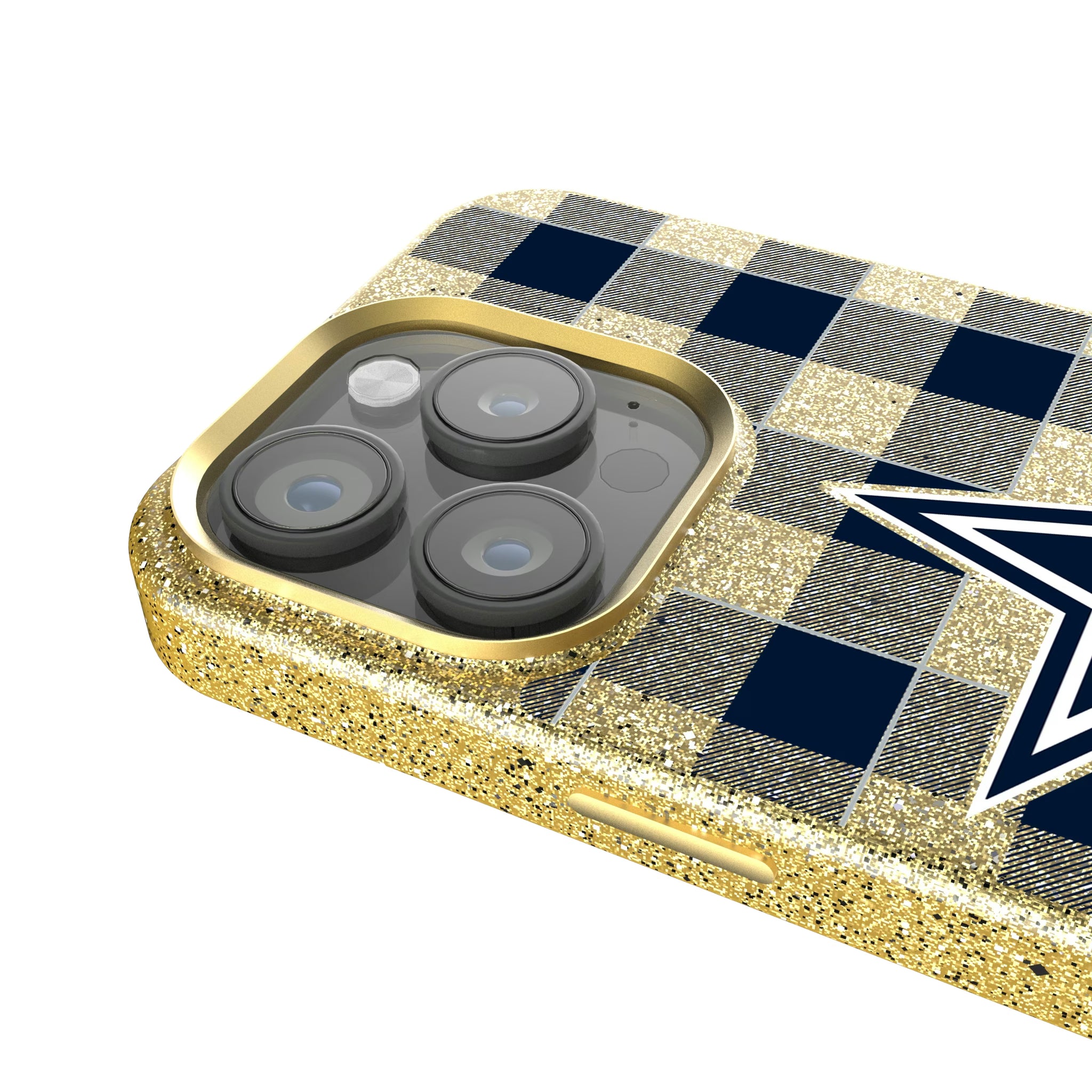 Dallas Cowboys Plaid iPhone Bling Phone Case for Apple iPhone - Detail