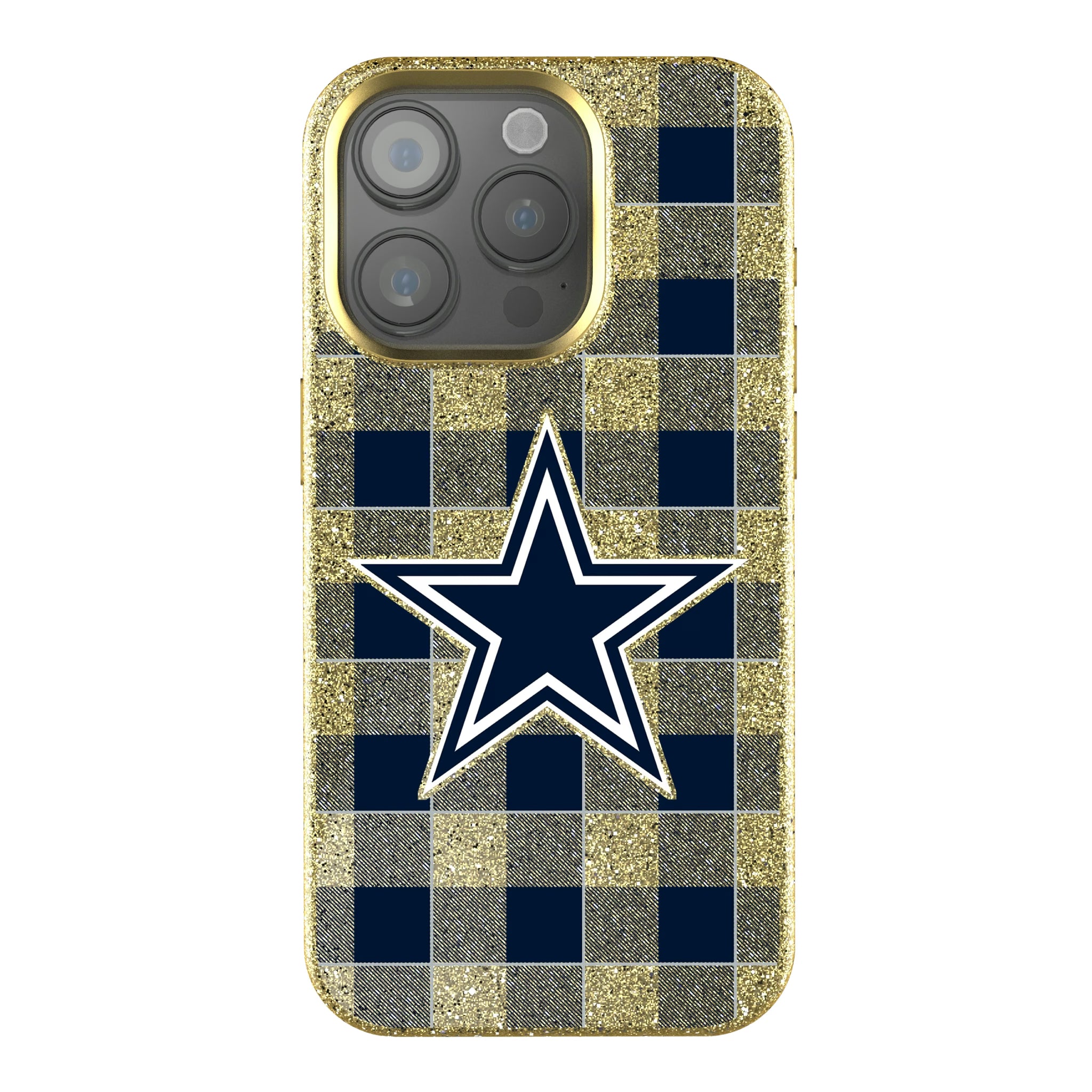 Dallas Cowboys Plaid iPhone Bling Phone Case for Apple iPhone