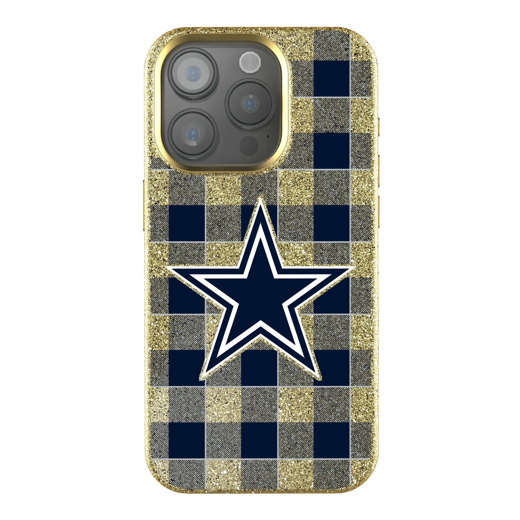 Dallas Cowboys Plaid iPhone Bling Phone Case for Apple iPhone