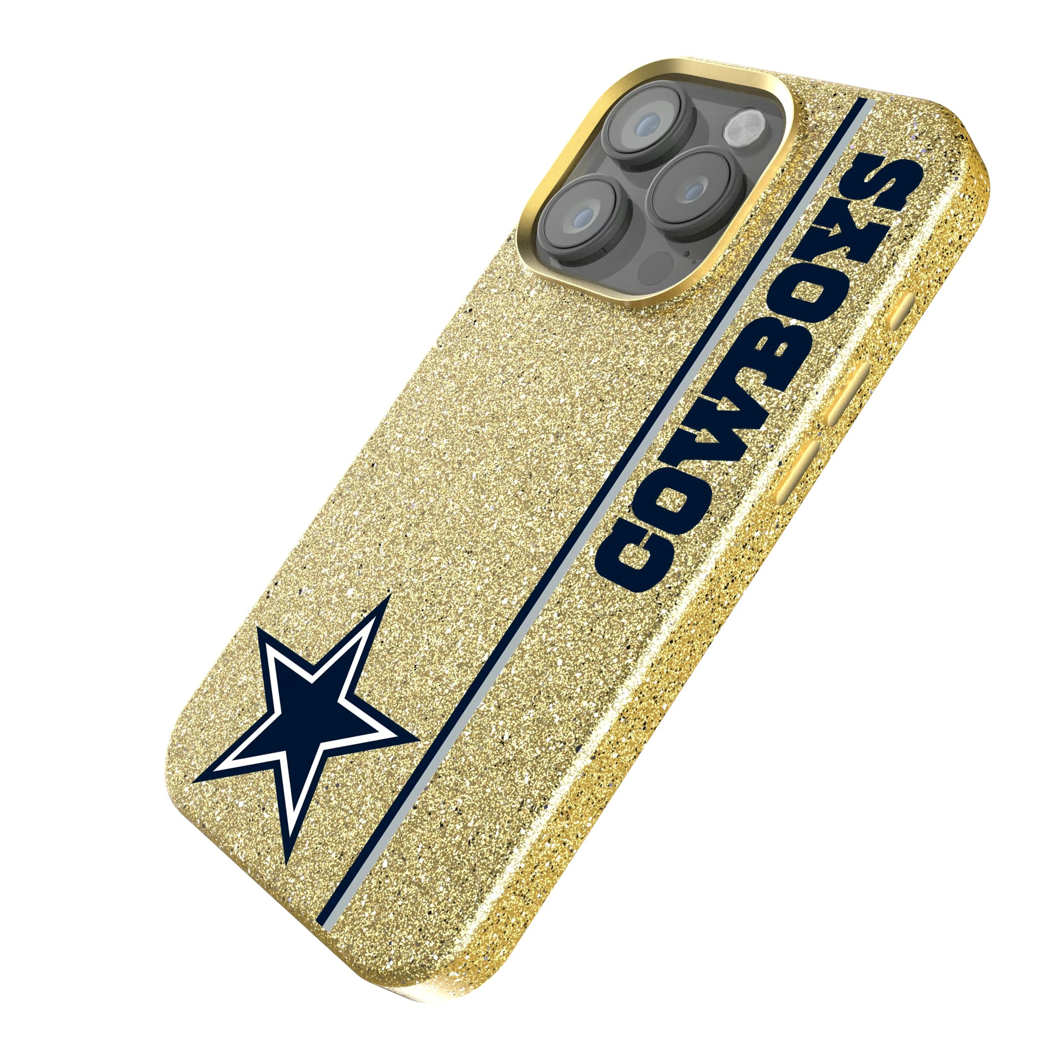 Dallas Cowboys Sidebar iPhone Bling Phone Case for Apple iPhone - Isometric View