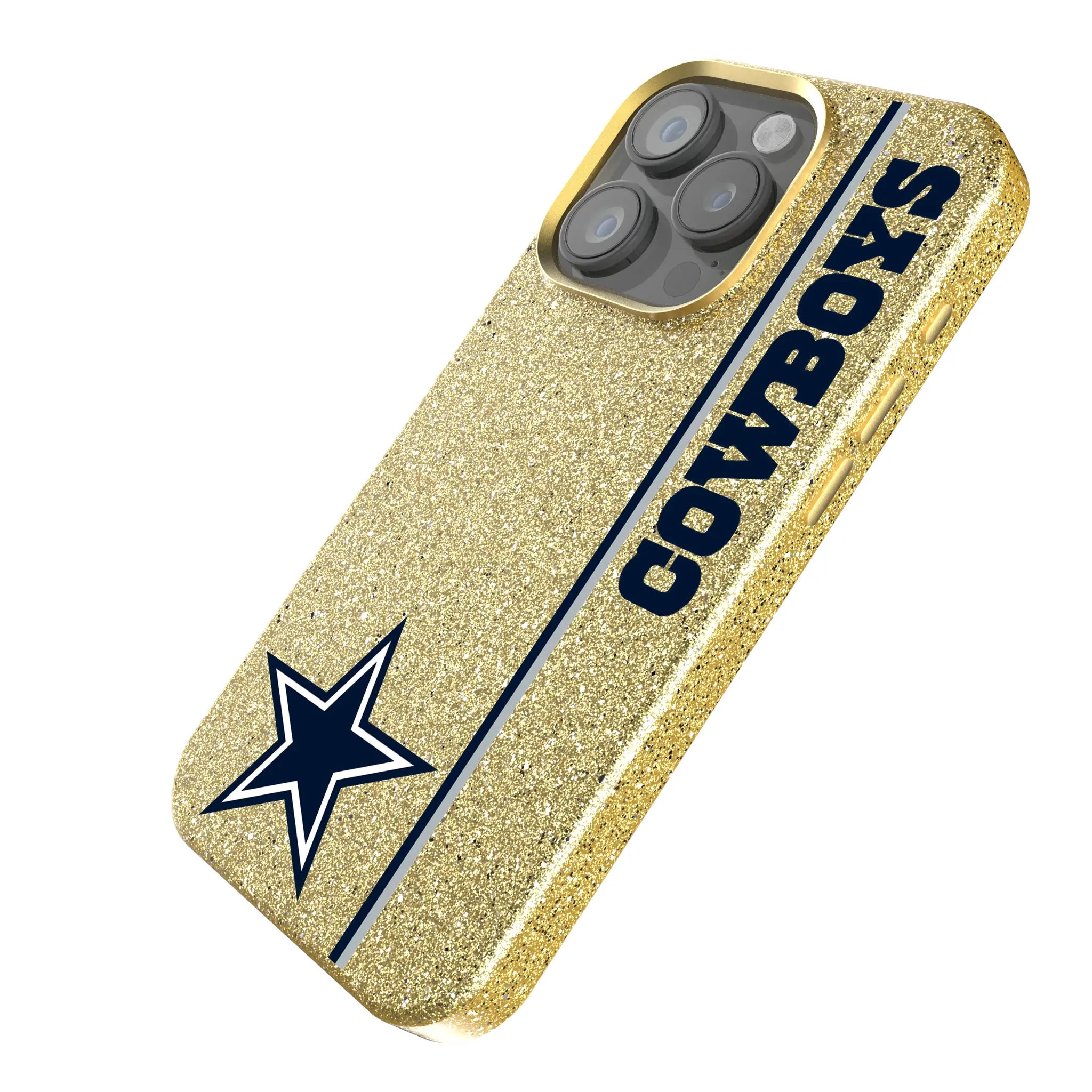 Dallas Cowboys Sidebar iPhone Bling Phone Case for Apple iPhone - Isometric View