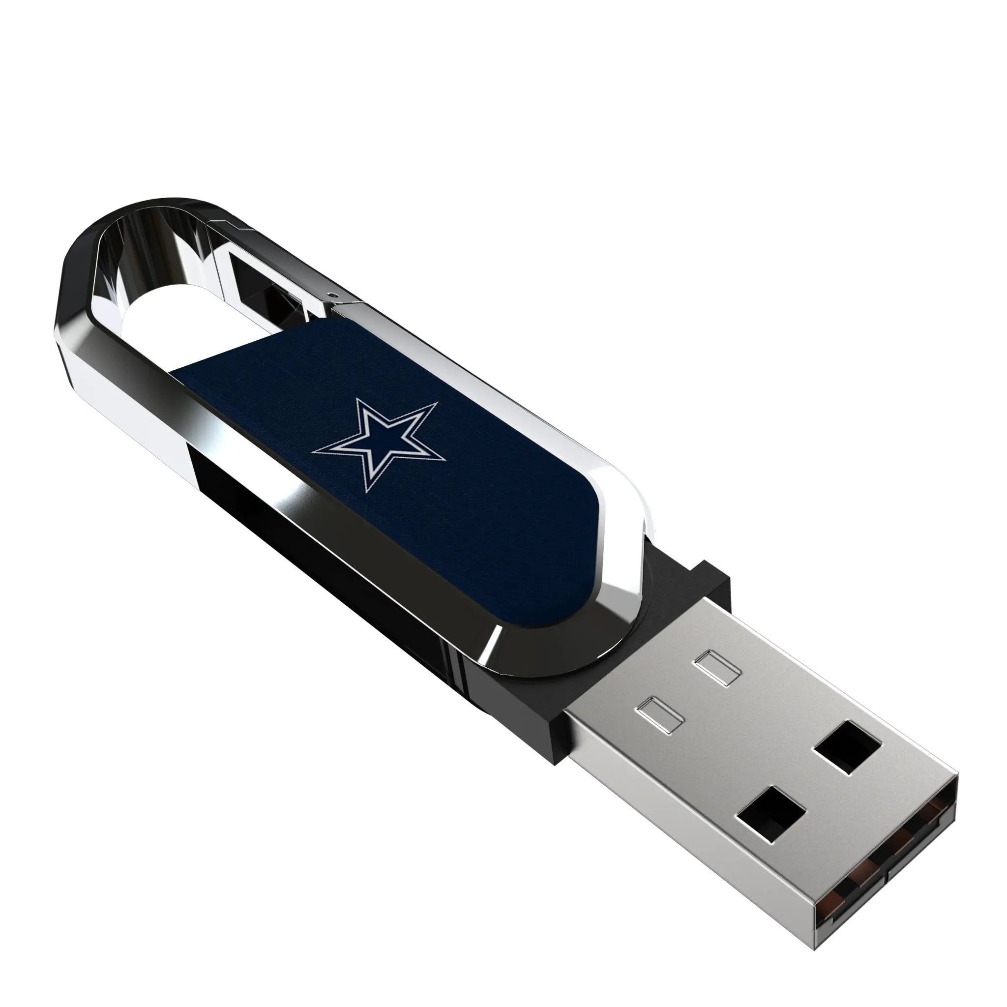 Dallas Cowboys Solid USB 64GB Clip Style Flash Drive