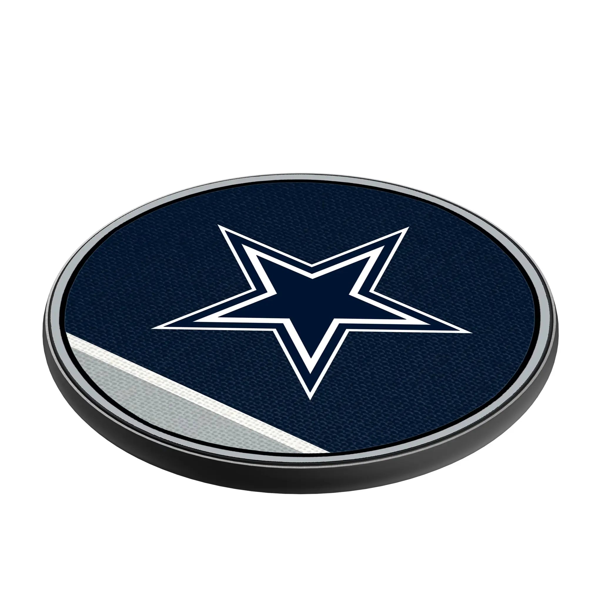 Dallas Cowboys Stripe 15-Watt Wireless Charger - Isometric View