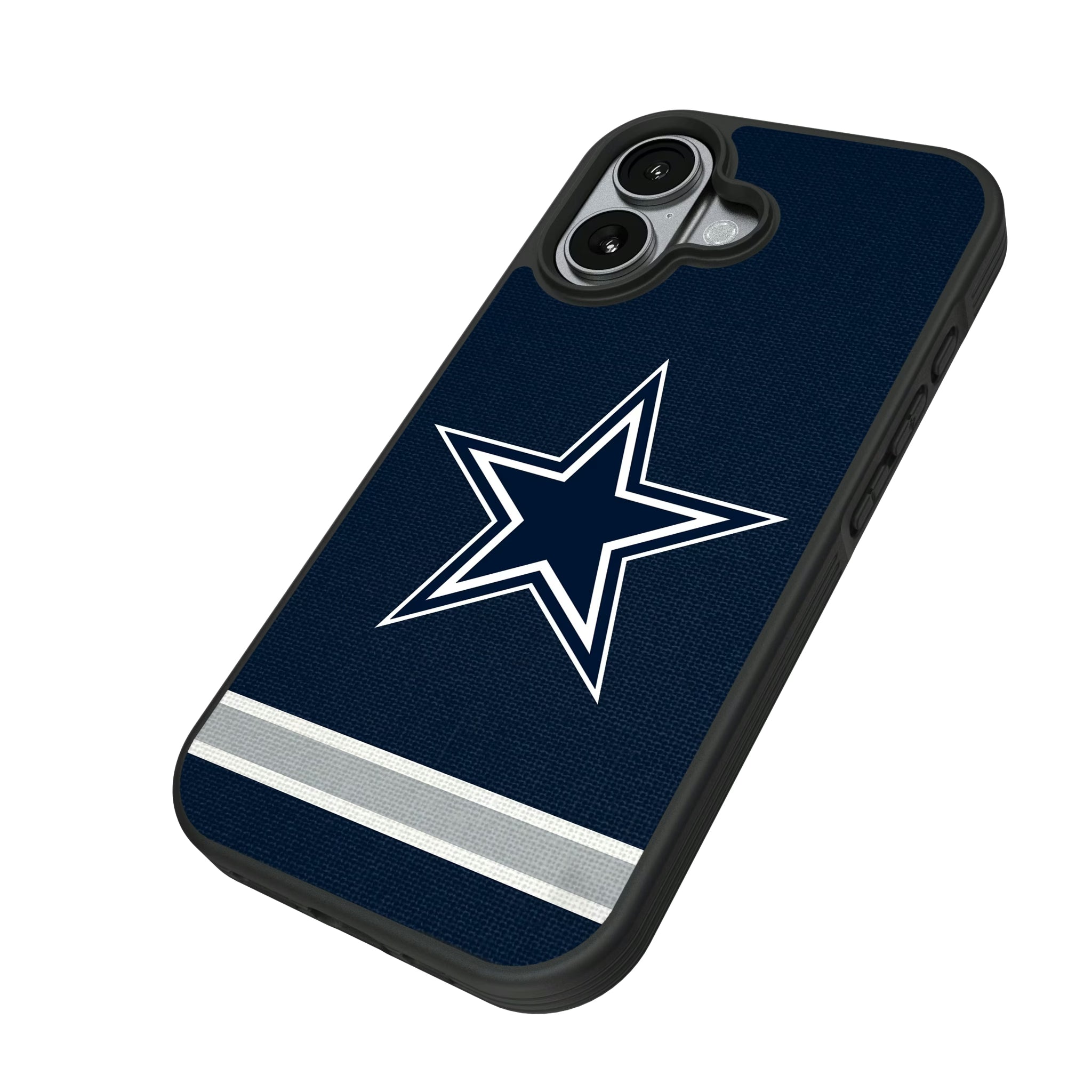 Dallas Cowboys Stripe iPhone Bump Phone Case for Apple iPhone - Isometric View#Device_iPhone 17