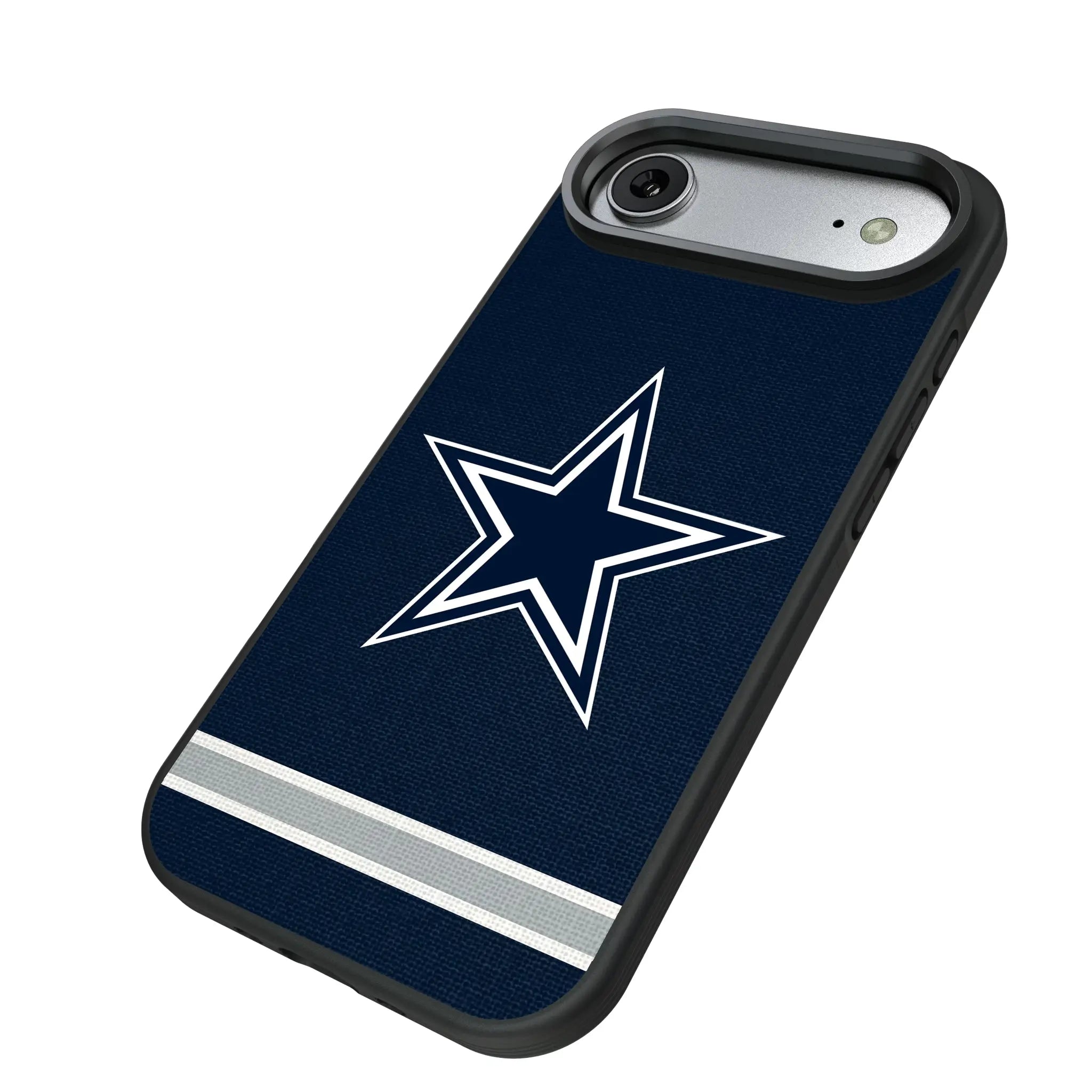 Dallas Cowboys Stripe iPhone Bump Phone Case for Apple iPhone - Isometric View#Device_iPhone Air