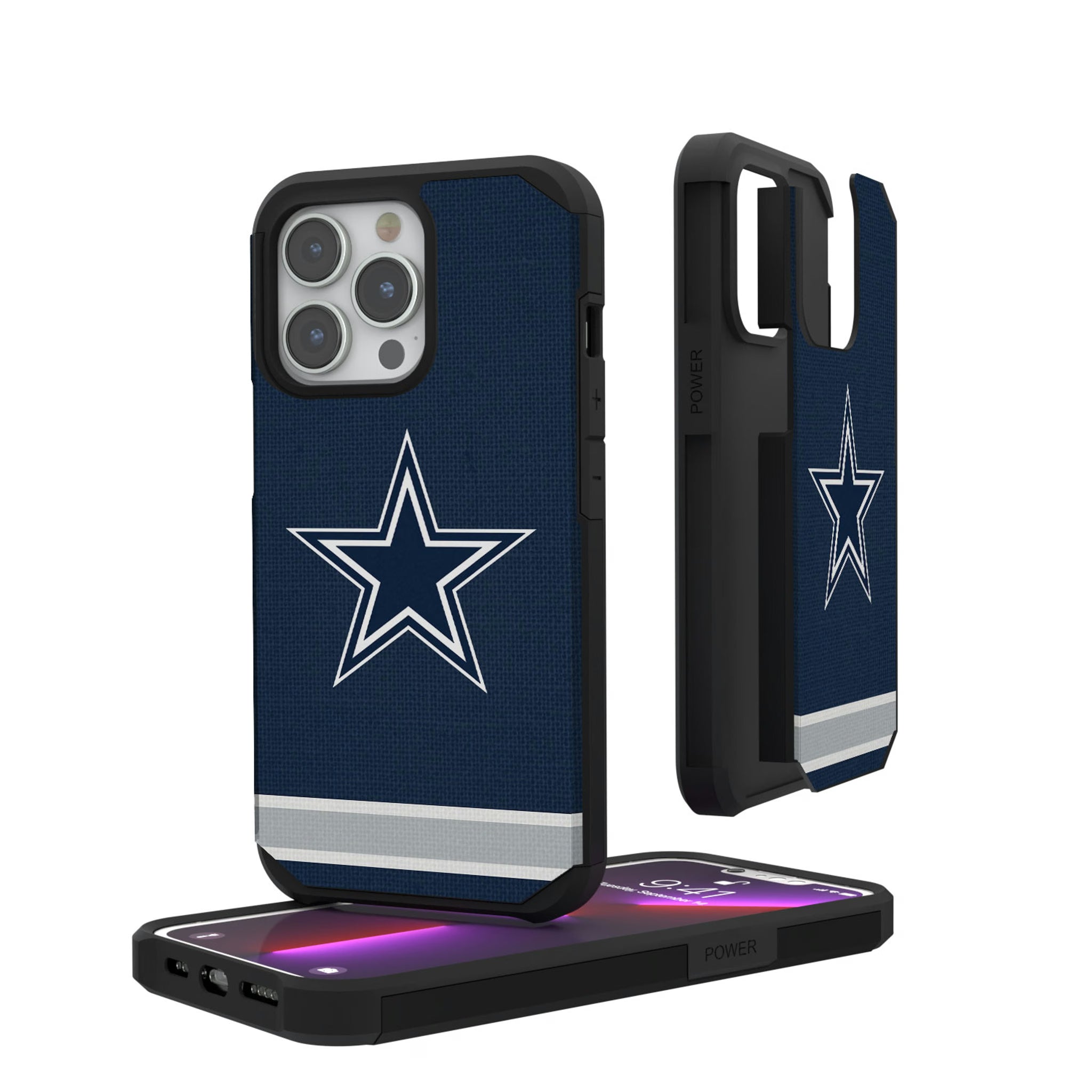 Dallas Cowboys Stripe iPhone Rugged Phone Case for Apple iPhone