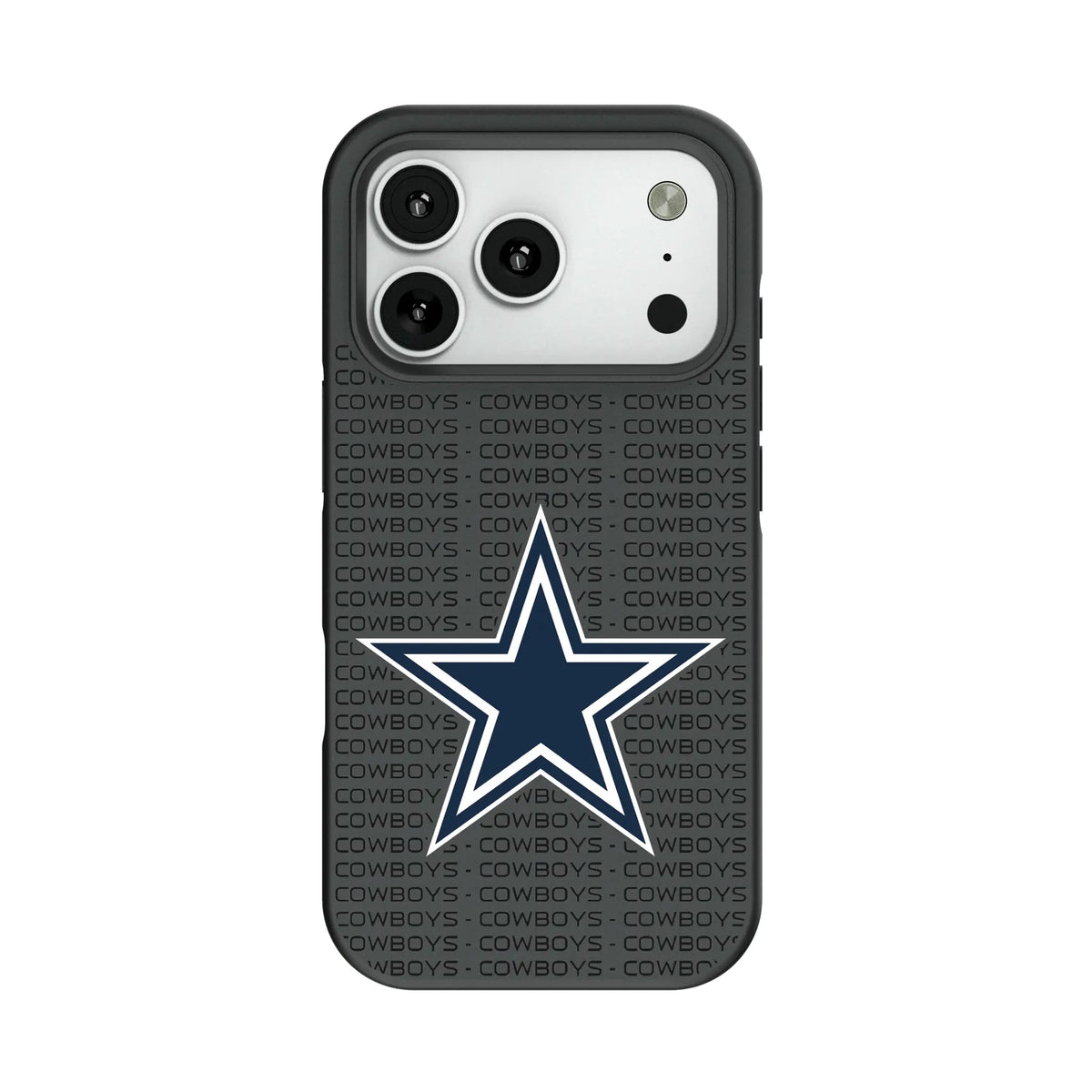 Dallas Cowboys Text Backdrop Bump Phone Case for Apple iPhone